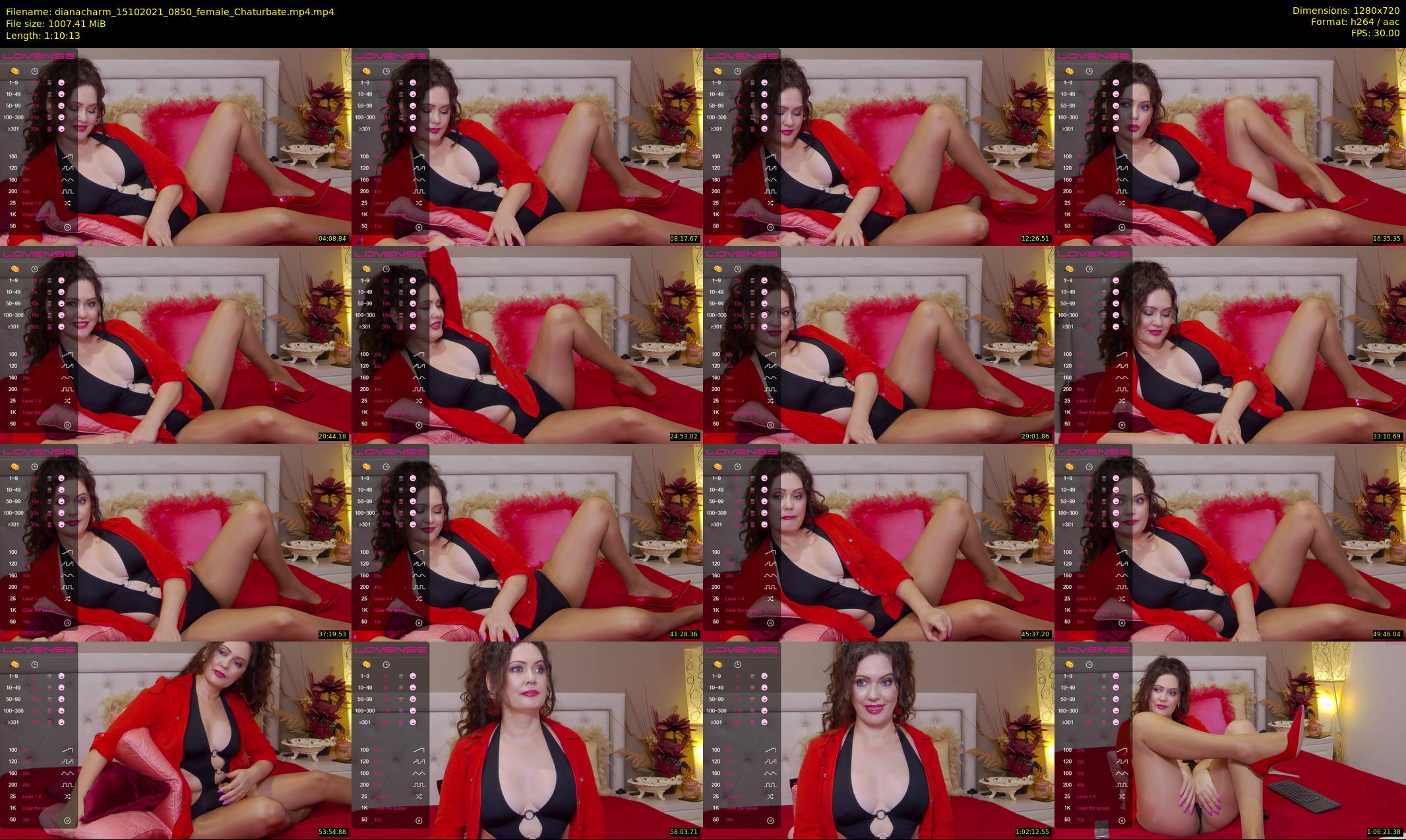 dianacharm — 71 minute Chaturbate female cam show recording, 720p, Oct 15, 2021