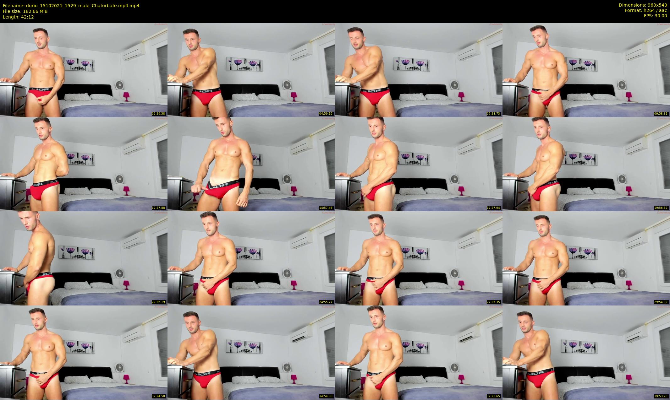 durio — 43 minute Chaturbate male cam show recording, 480p, Oct 15, 2021