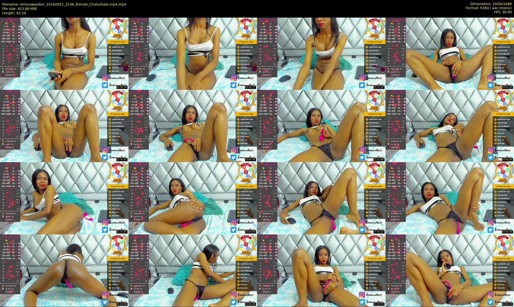 emmawaalker — 43 minute Chaturbate female cam show recording, 1080p, Oct 15, 2021