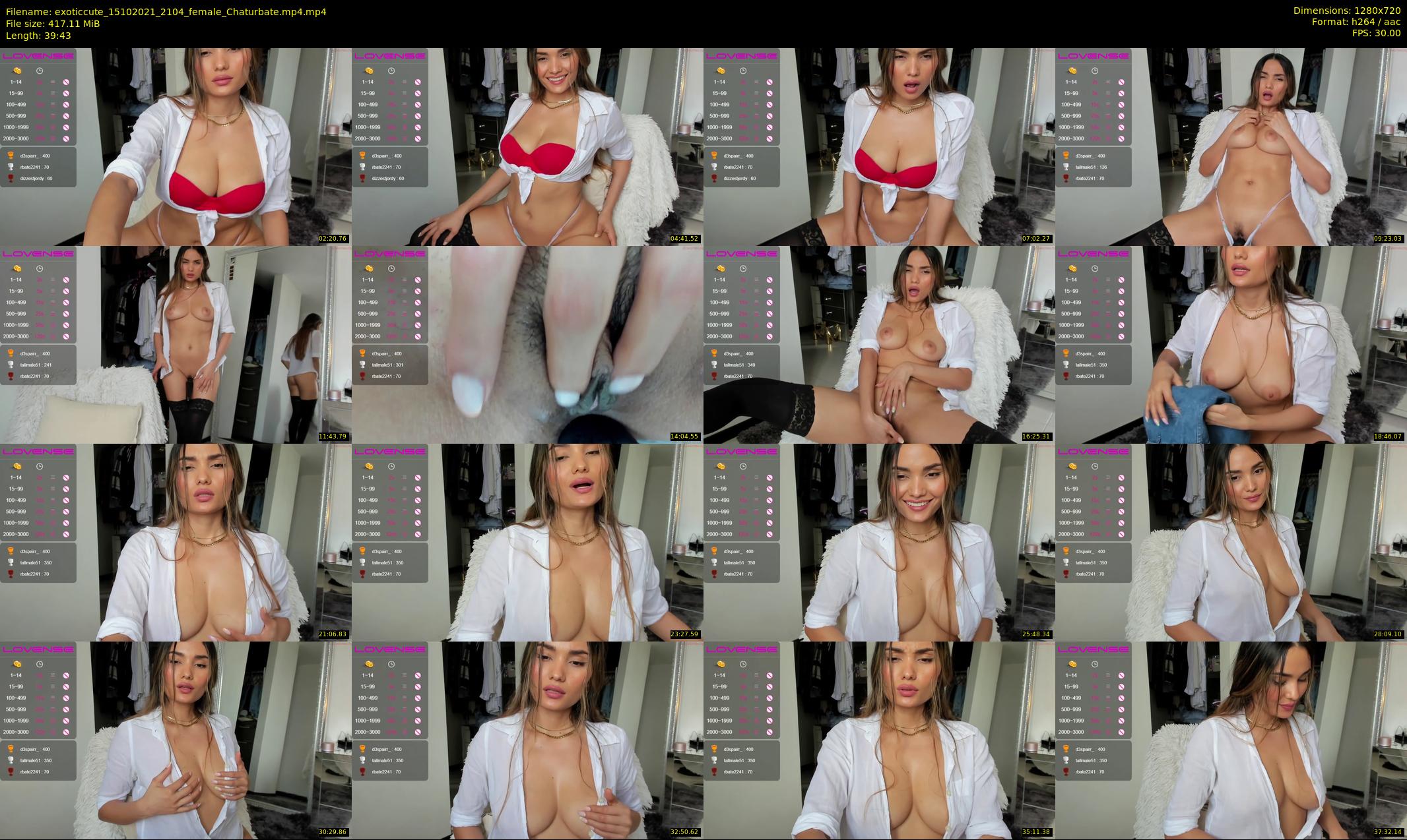 exoticcute — 40 minute Chaturbate female cam show recording, 720p, Oct 15, 2021