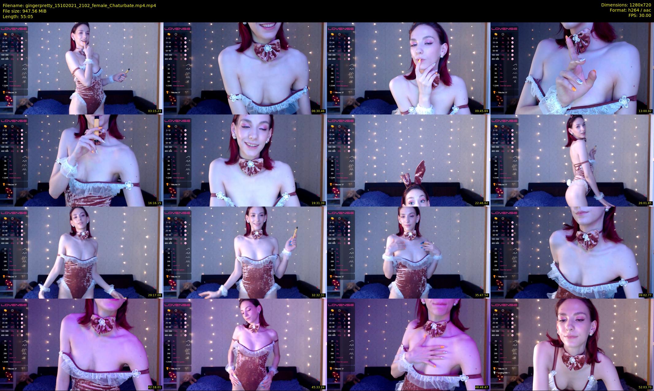 gingerpretty — 56 minute Chaturbate female cam show recording, 720p, Oct 15, 2021