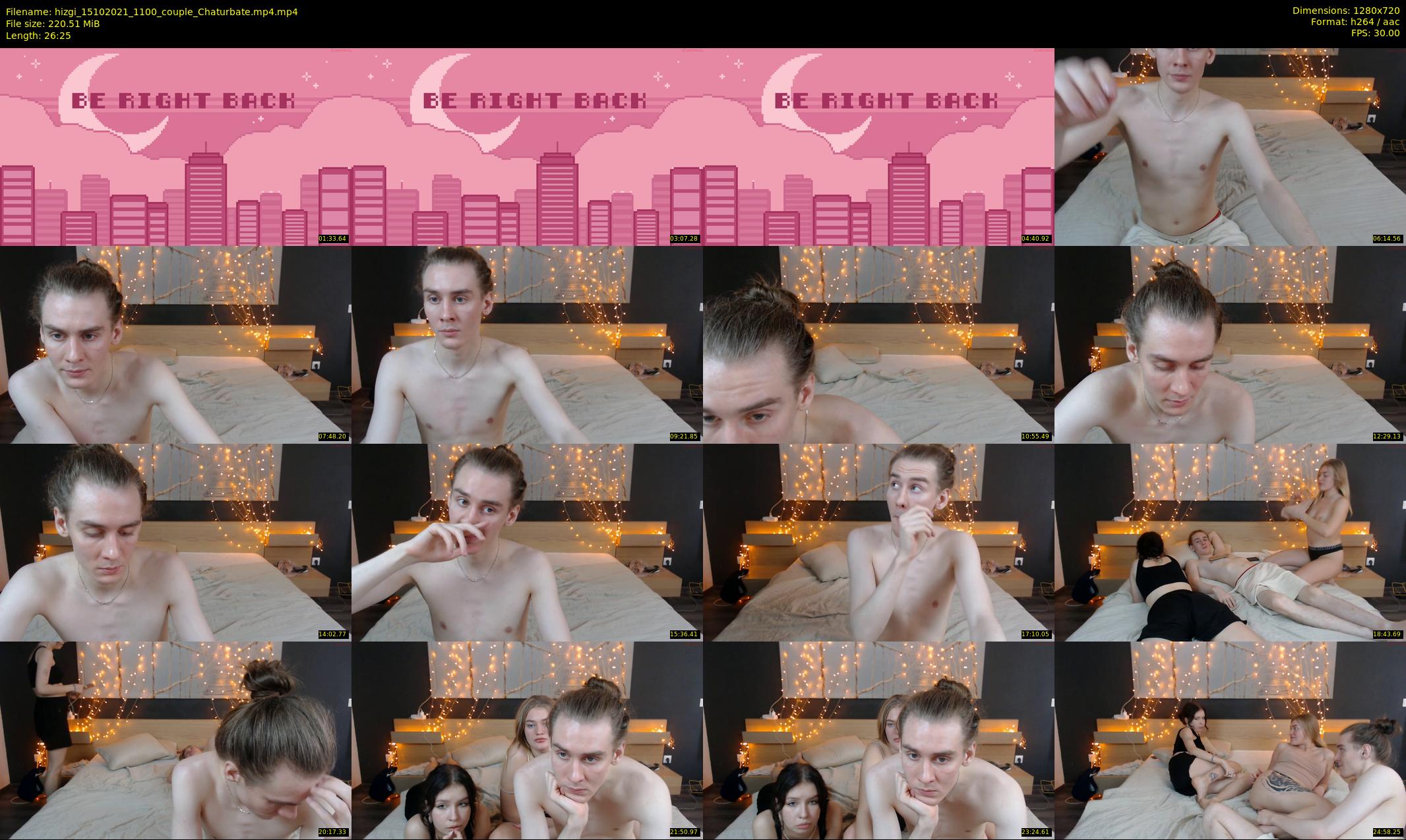 hizgi — 27 minute Chaturbate couple cam show recording, 720p, Oct 15, 2021
