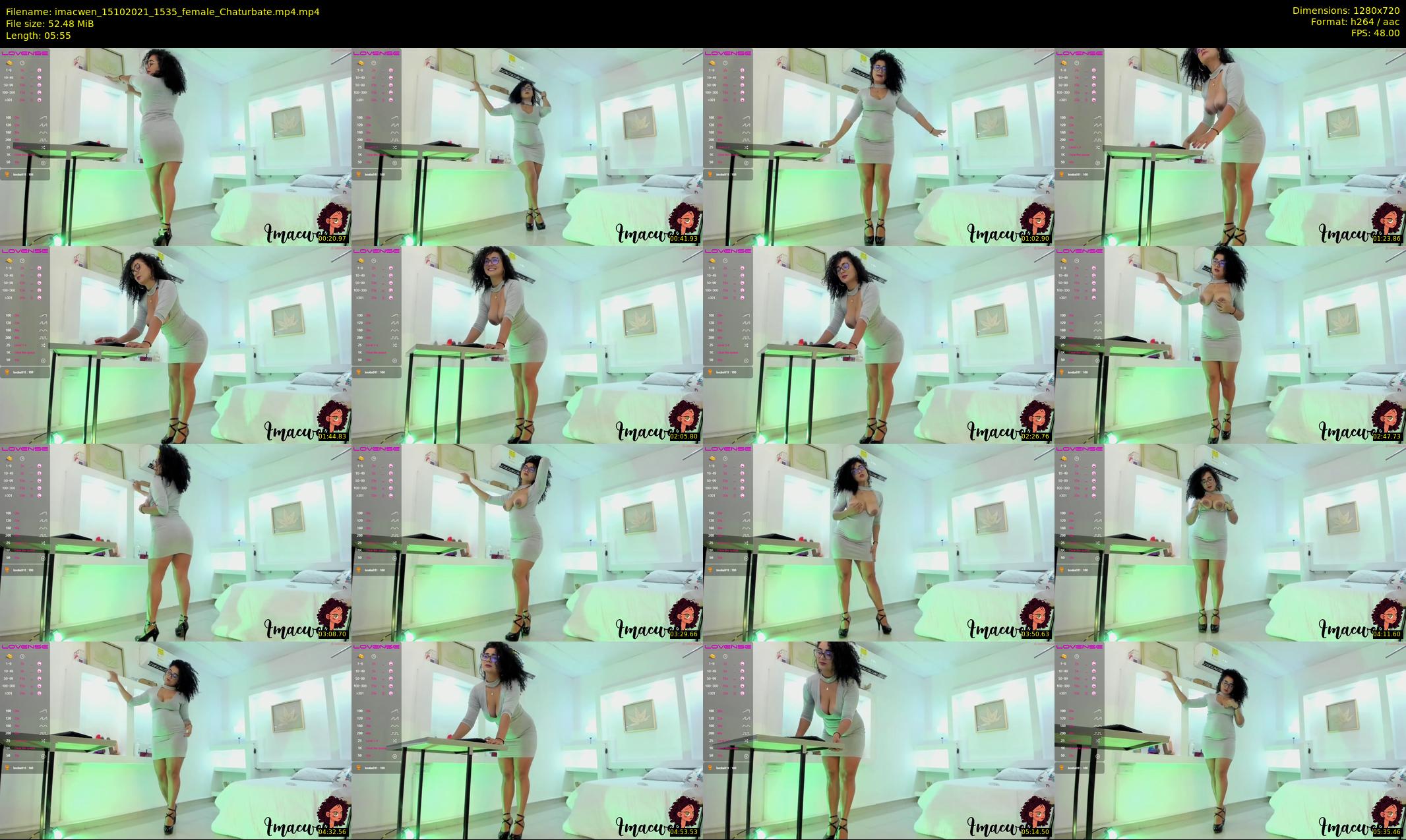 imacwen — 6 minute Chaturbate female cam show recording, 720p, Oct 15, 2021