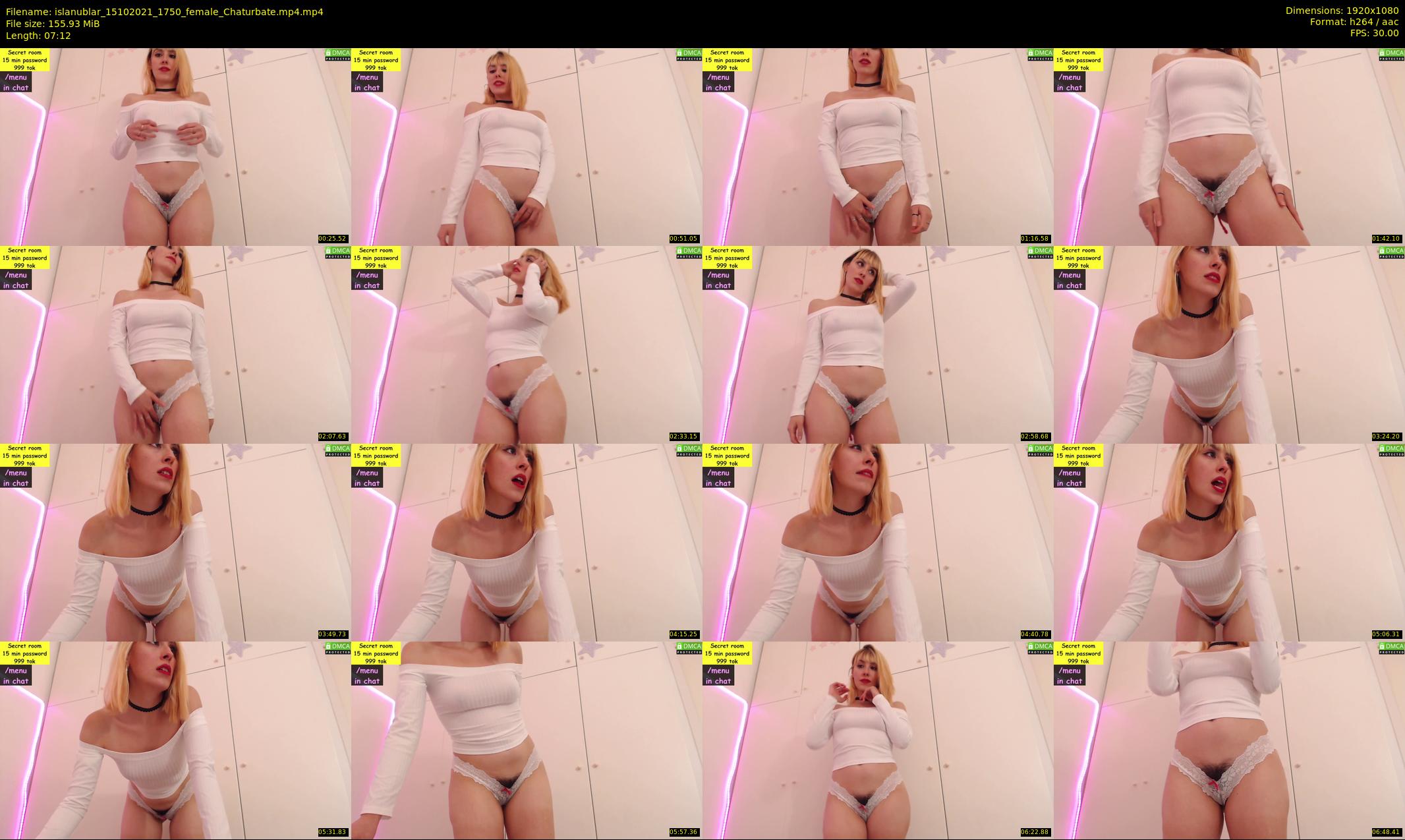 islanublar — 8 minute Chaturbate female cam show recording, 1080p, Oct 15, 2021