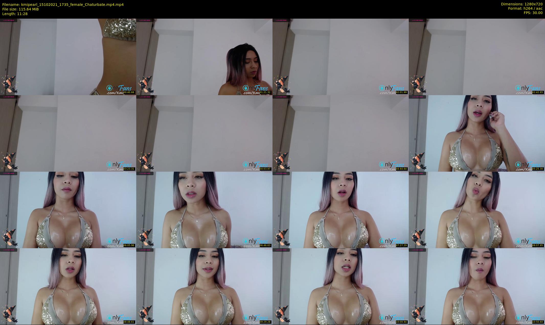 kmipearl — 12 minute Chaturbate female cam show recording, 720p, Oct 15, 2021