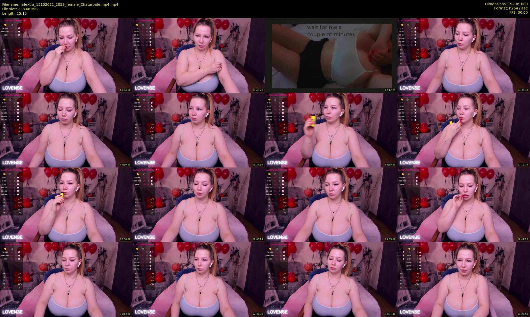 lafextra — 16 minute Chaturbate female cam show recording, 1080p, Oct 15, 2021