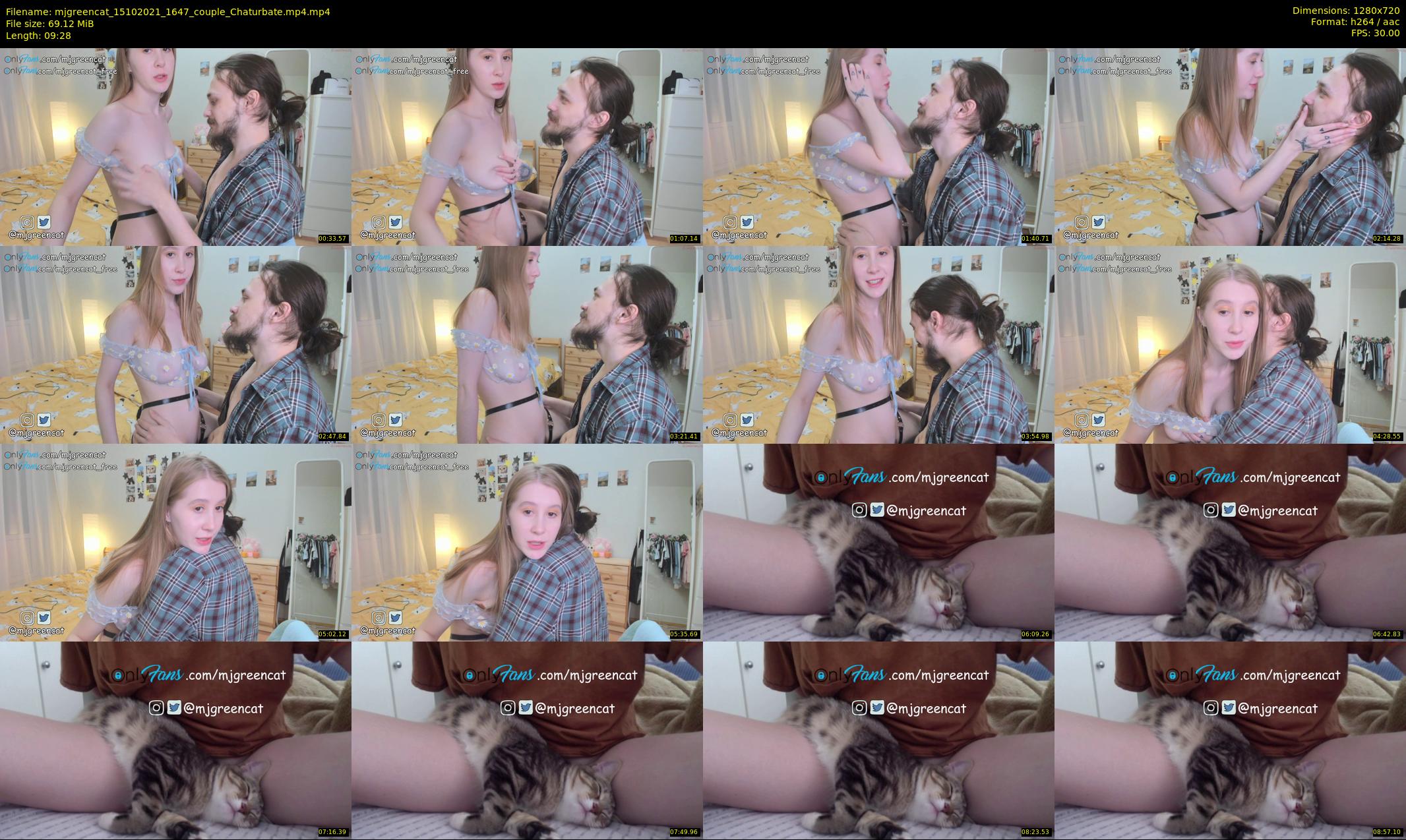 mjgreencat — 10 minute Chaturbate female cam show recording, 720p, Oct 15, 2021