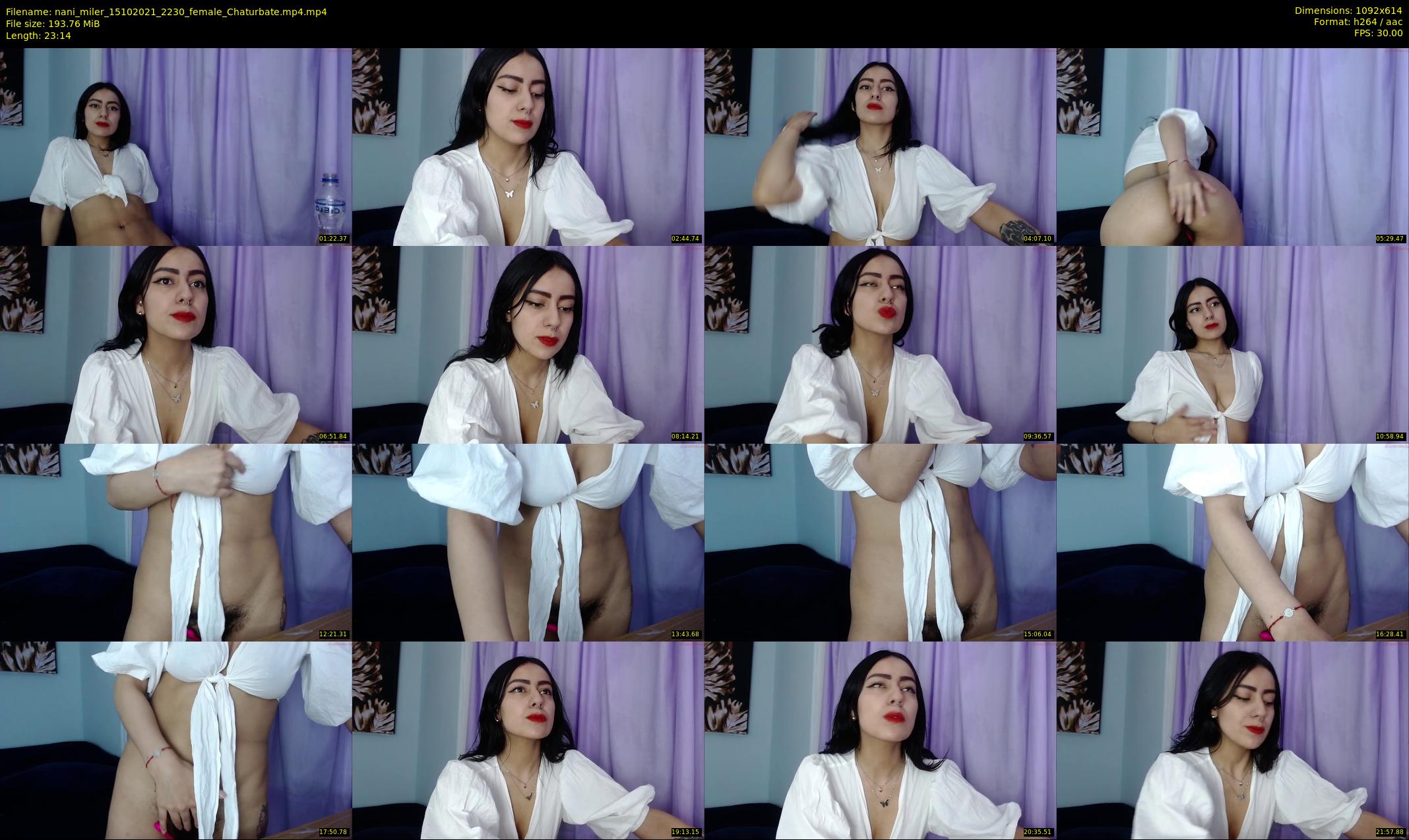 nani_miler — 24 minute Chaturbate female cam show recording, 480p, Oct 15, 2021