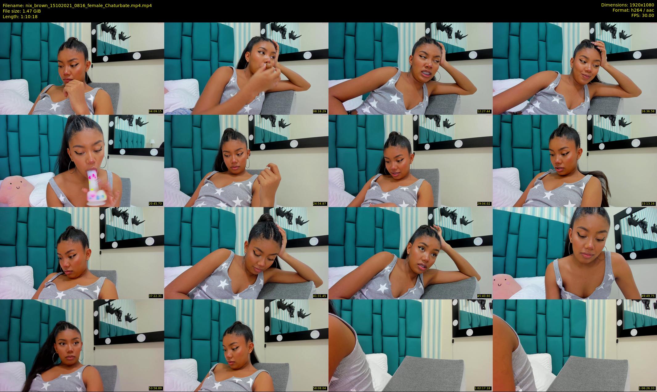 nix_brown — 71 minute Chaturbate female cam show recording, 1080p, Oct 15, 2021