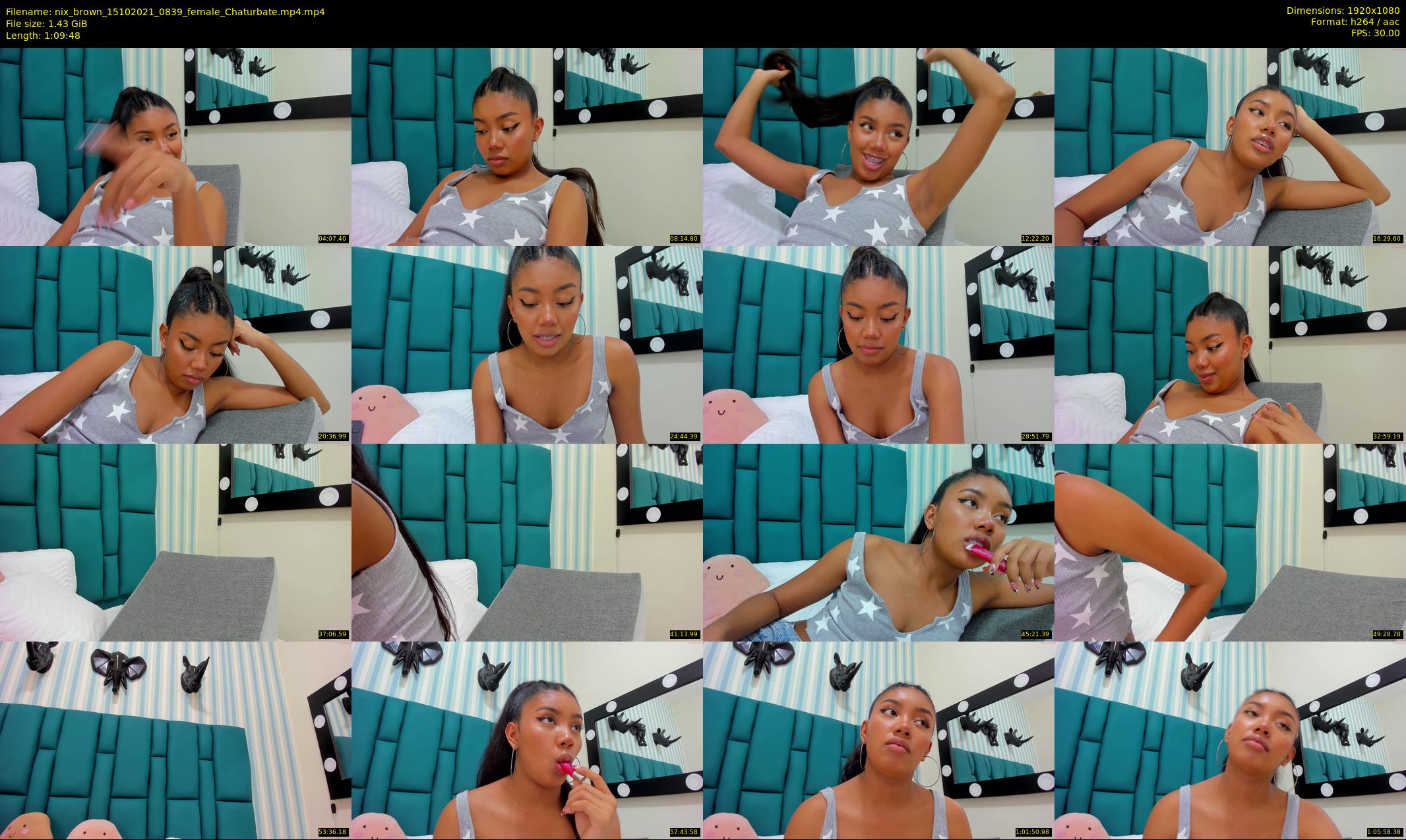 nix_brown — 70 minute Chaturbate female cam show recording, 1080p, Oct 15, 2021