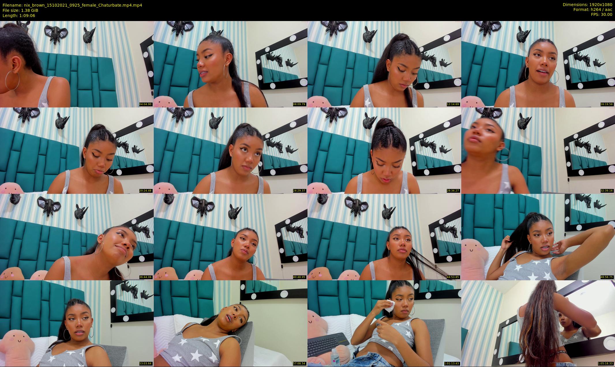 nix_brown — 70 minute Chaturbate female cam show recording, 1080p, Oct 15, 2021