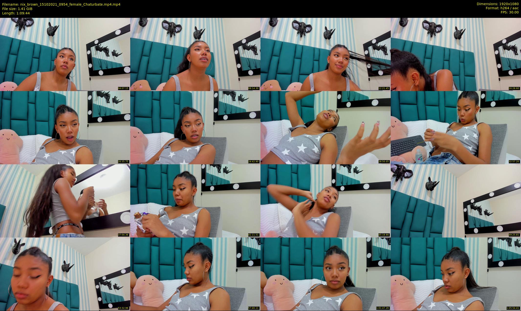 nix_brown — 70 minute Chaturbate female cam show recording, 1080p, Oct 15, 2021