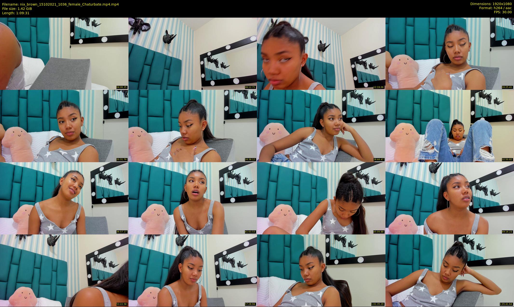 nix_brown — 70 minute Chaturbate female cam show recording, 1080p, Oct 15, 2021