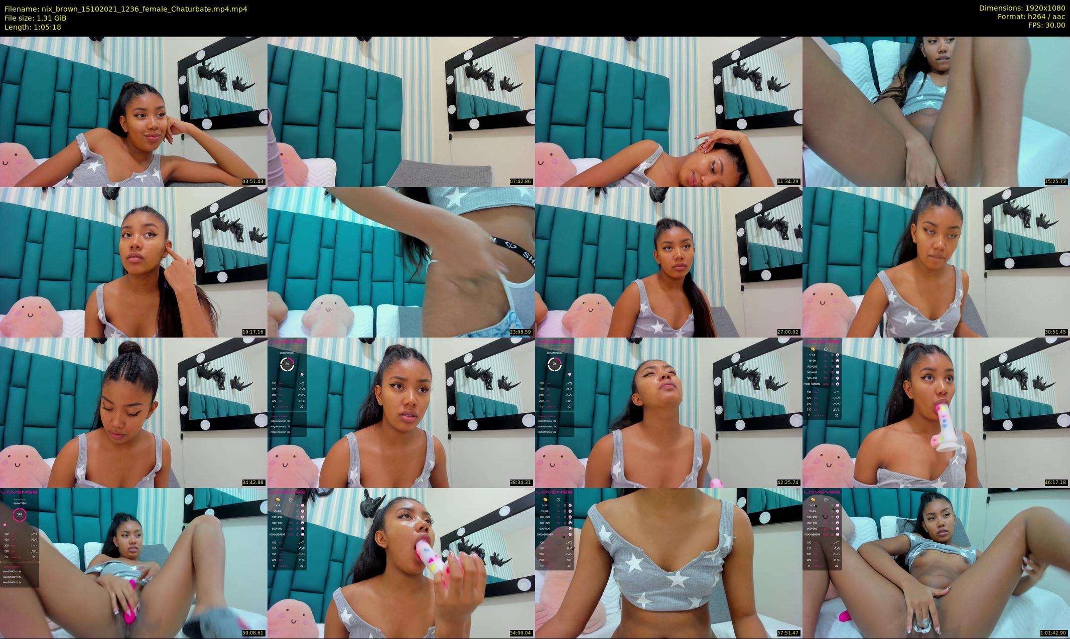 nix_brown — 66 minute Chaturbate female cam show recording, 1080p, Oct 15, 2021