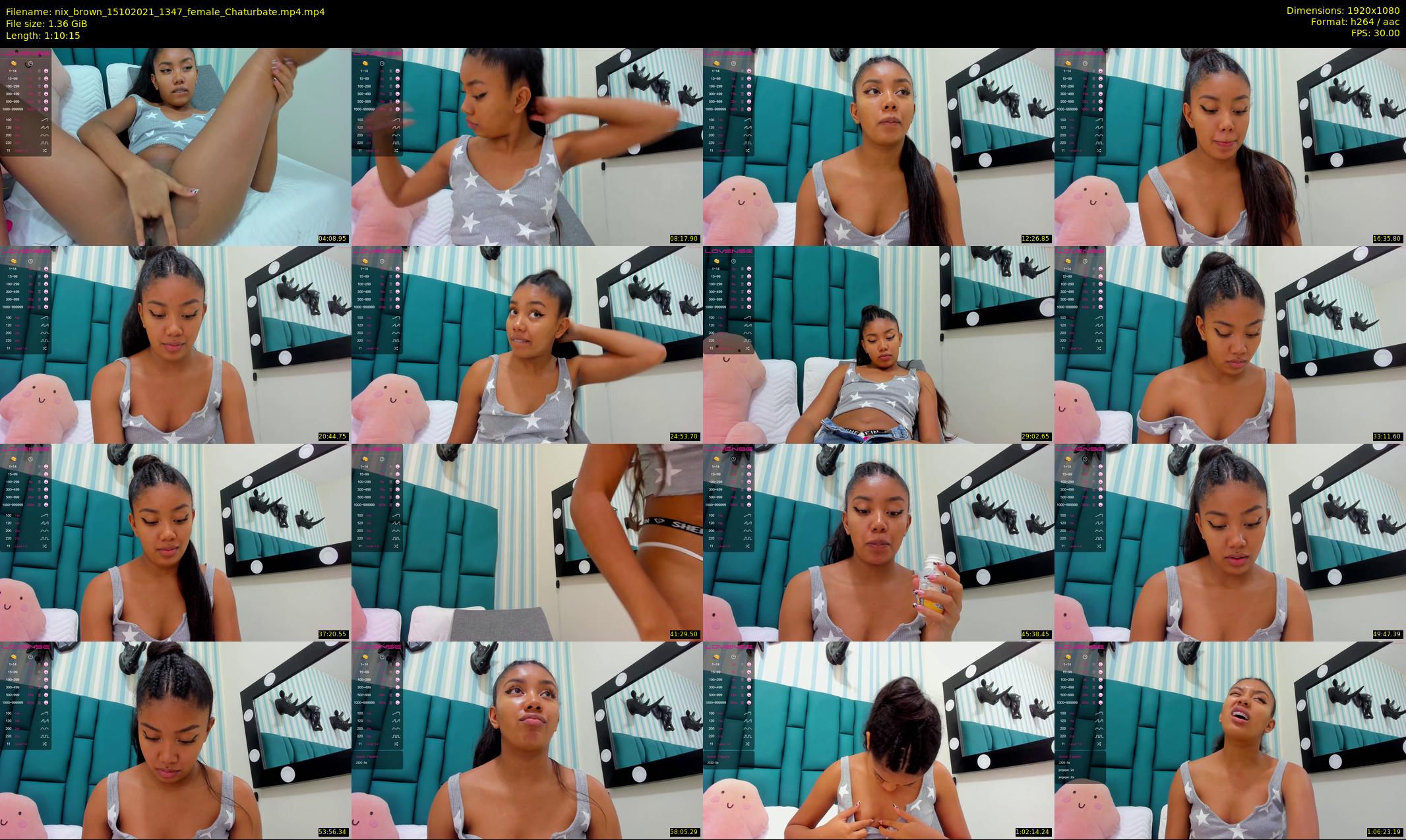 nix_brown — 71 minute Chaturbate female cam show recording, 1080p, Oct 15, 2021