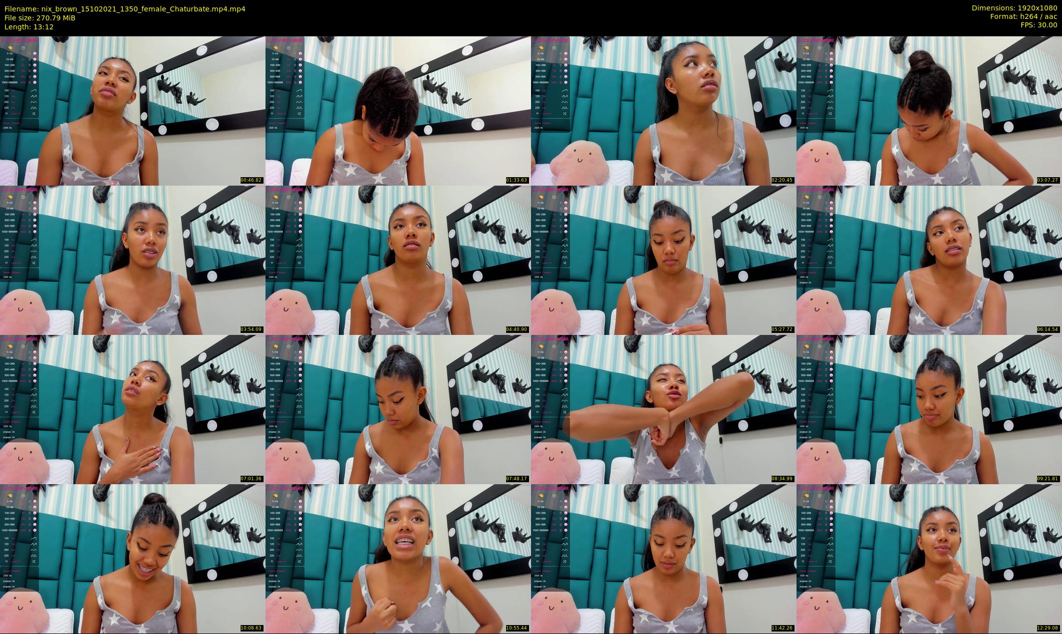 nix_brown — 14 minute Chaturbate female cam show recording, 1080p, Oct 15, 2021
