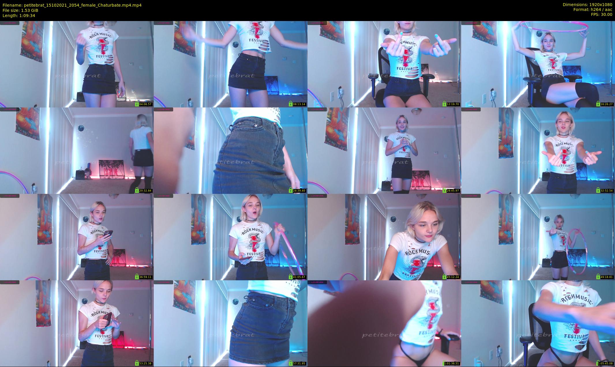 petitebrat — 70 minute Chaturbate female cam show recording, 1080p, Oct 15, 2021