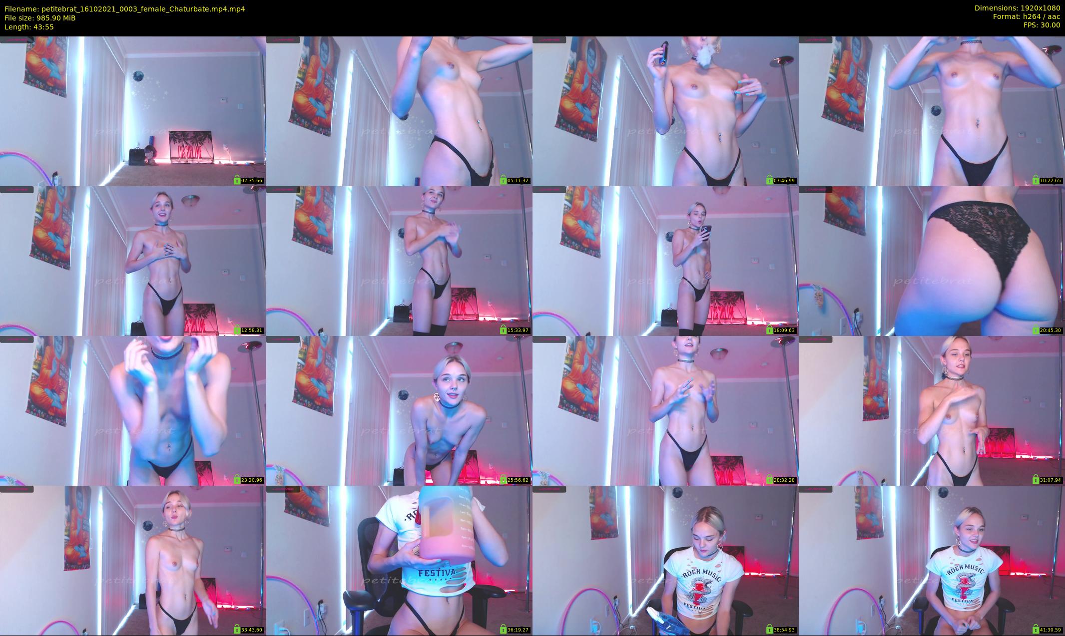 petitebrat — 44 minute Chaturbate female cam show recording, 1080p, Oct 16, 2021