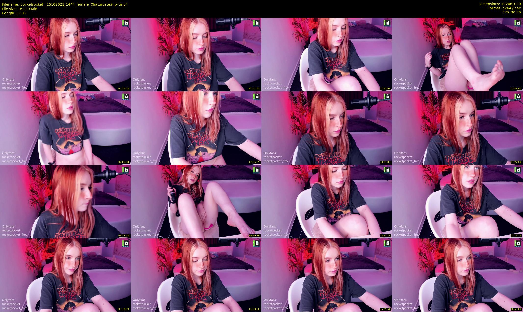 pocketrocket_ — 8 minute Chaturbate female cam show recording, 1080p, Oct 15, 2021