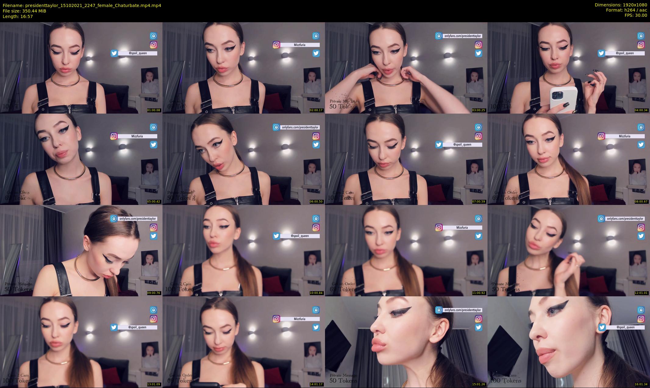 presidenttaylor — 17 minute Chaturbate female cam show recording, 1080p, Oct 15, 2021