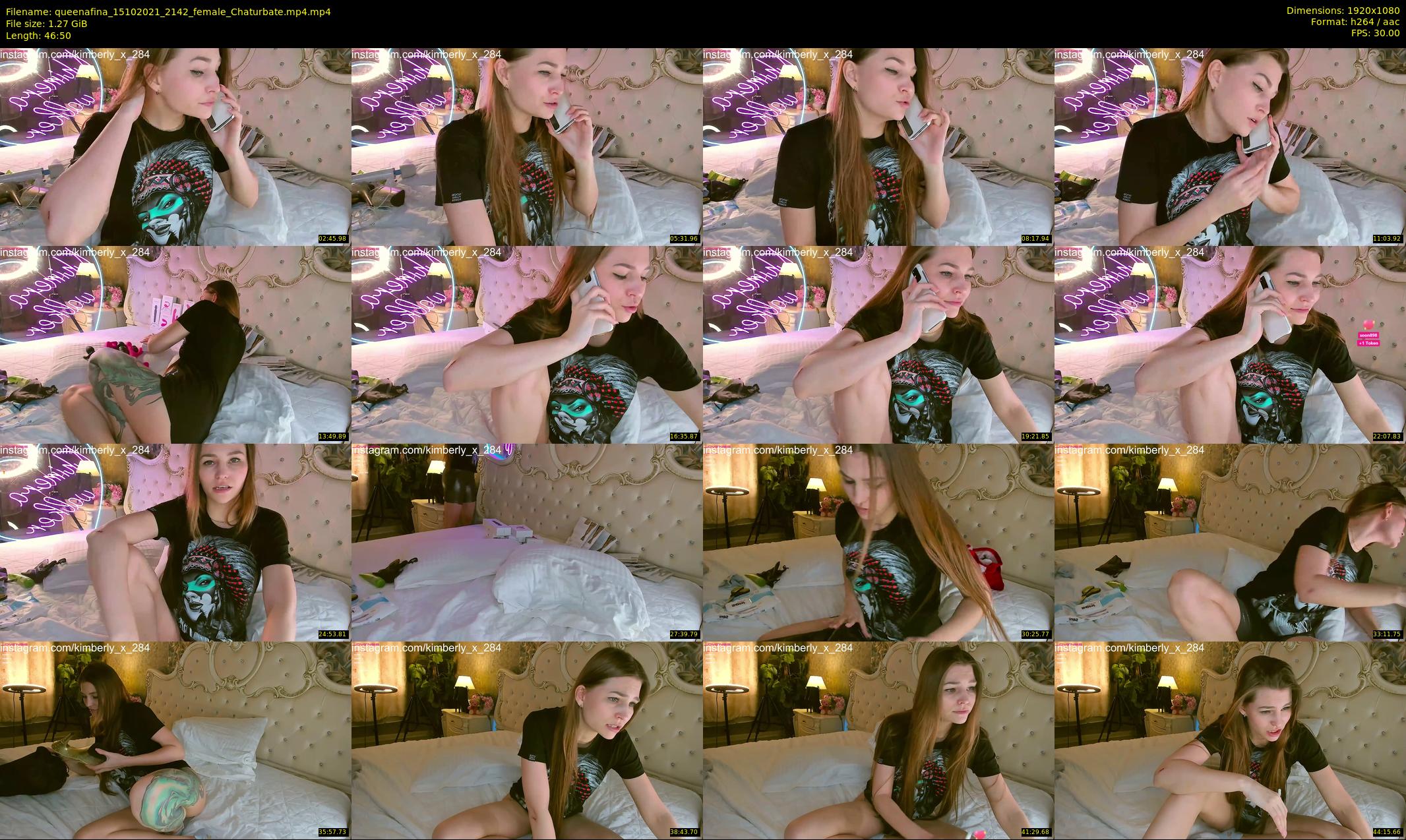 queenafina — 47 minute Chaturbate female cam show recording, 1080p, Oct 15, 2021
