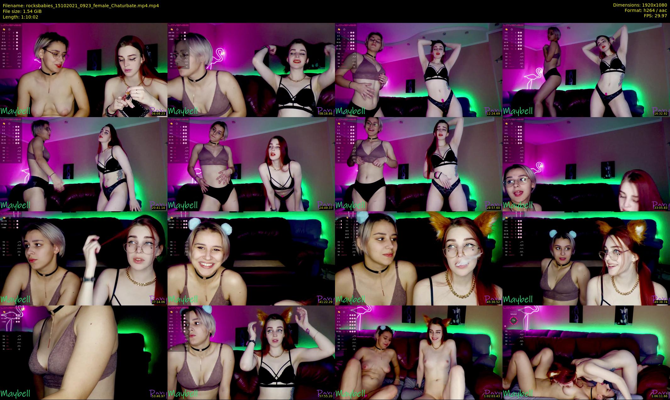 rocksbabies — 71 minute Chaturbate female cam show recording, 1080p, Oct 15, 2021