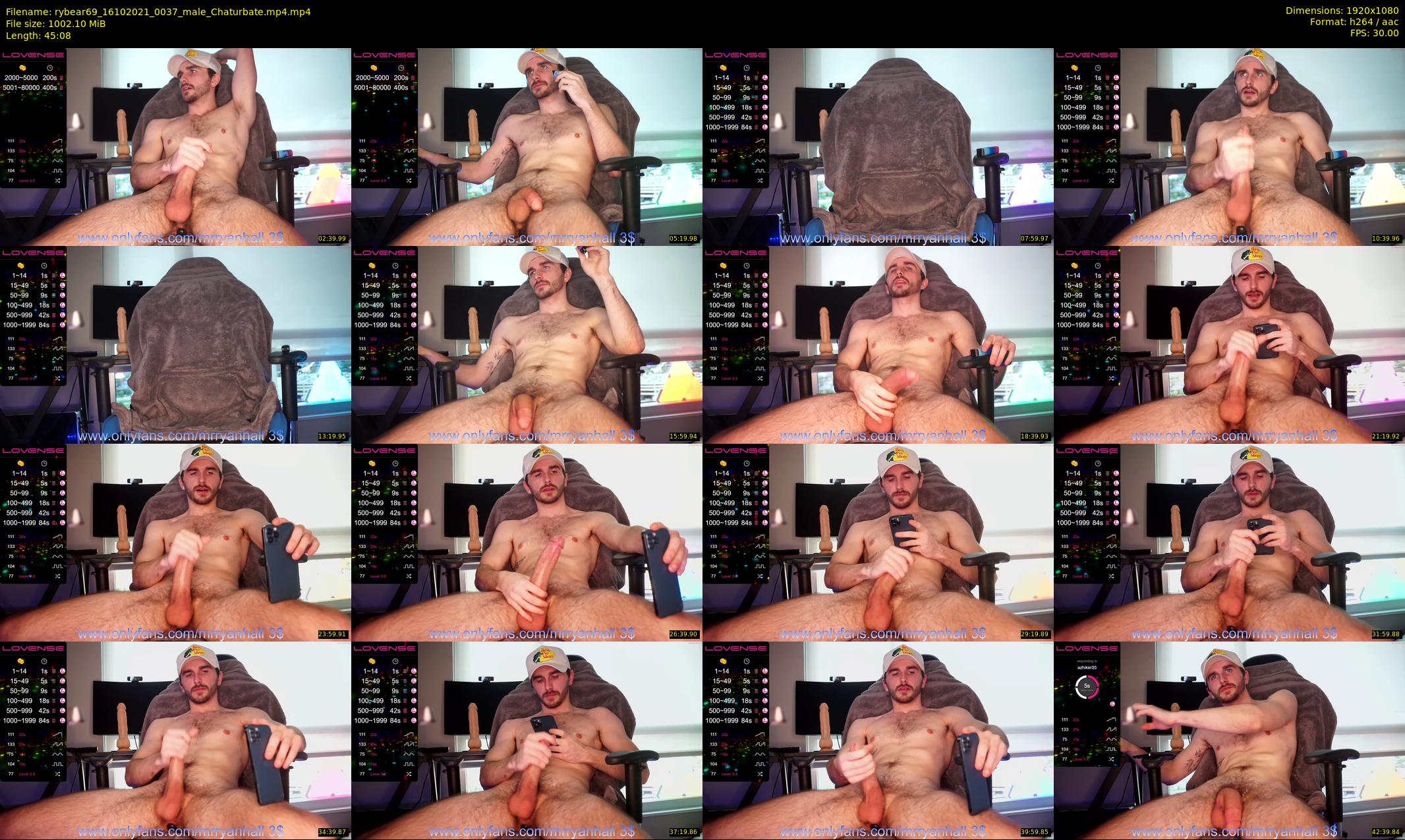 rybear69 — 46 minute Chaturbate male cam show recording, 1080p, Oct 16, 2021