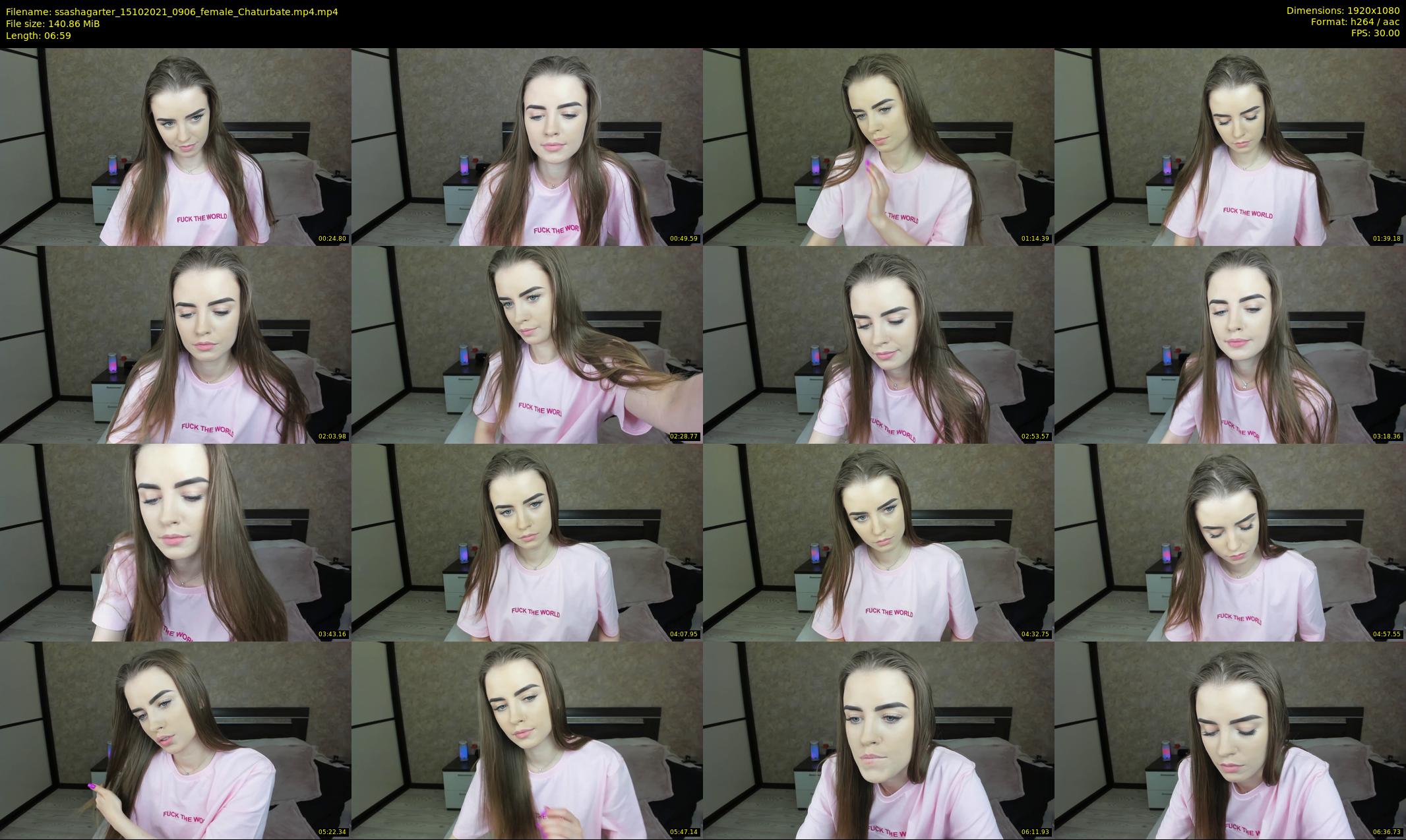 ssashagarter — 7 minute Chaturbate female cam show recording, 1080p, Oct 15, 2021