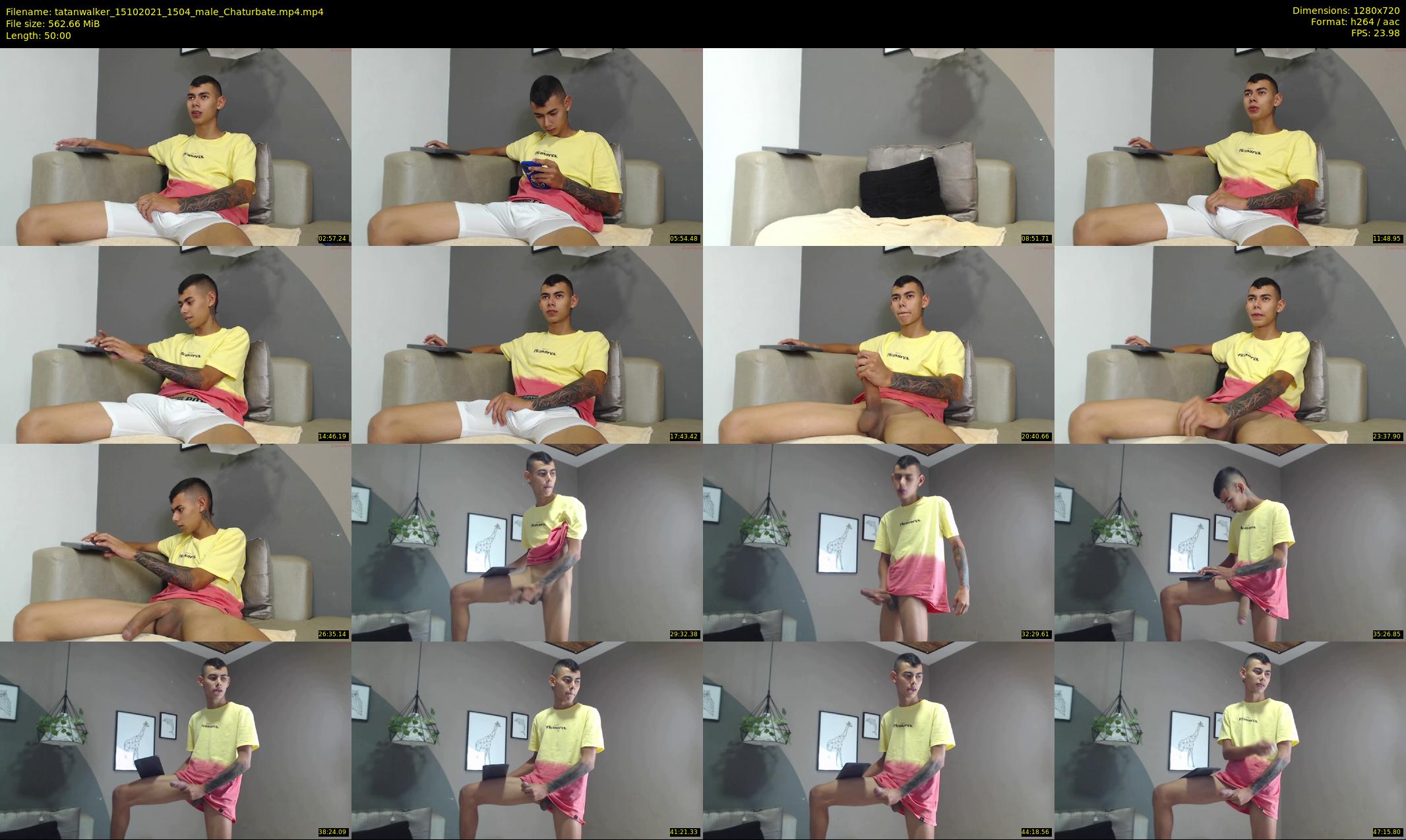 tatanwalker — 50 minute Chaturbate male cam show recording, 720p, Oct 15, 2021