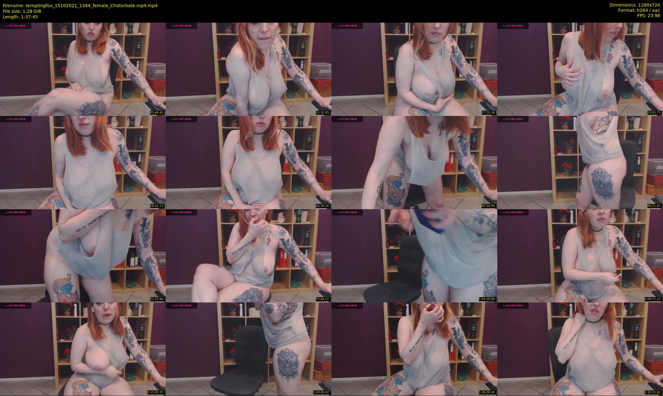 temptingfox — 98 minute Chaturbate female cam show recording, 720p, Oct 15, 2021