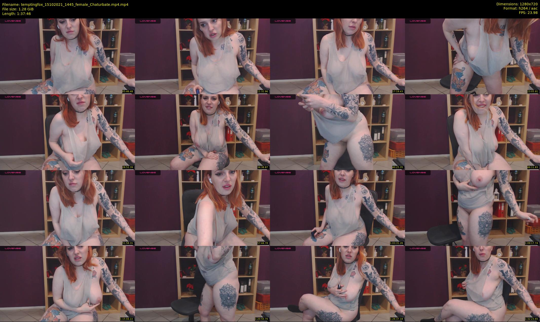 temptingfox — 98 minute Chaturbate female cam show recording, 720p, Oct 15, 2021