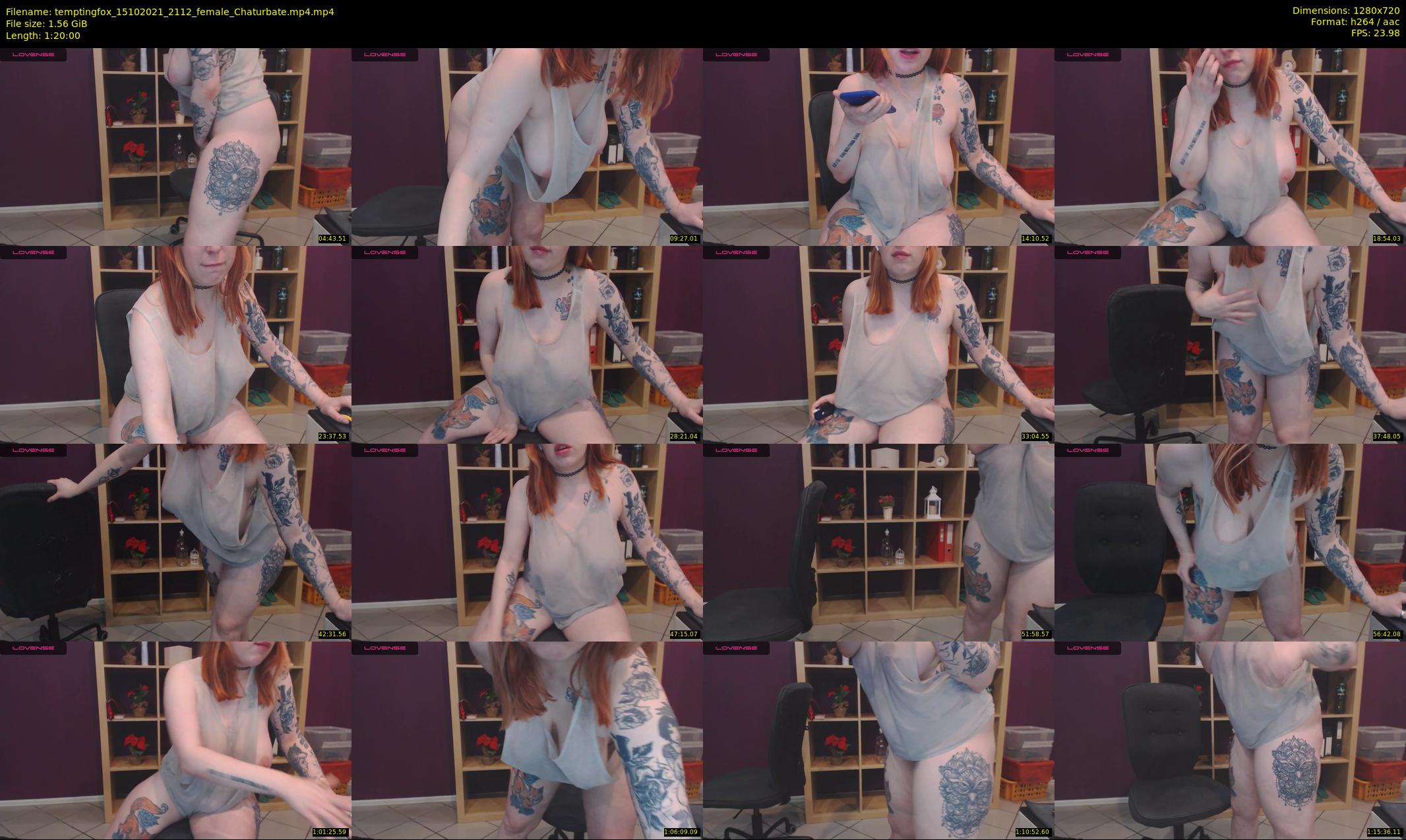 temptingfox — 80 minute Chaturbate female cam show recording, 720p, Oct 15, 2021