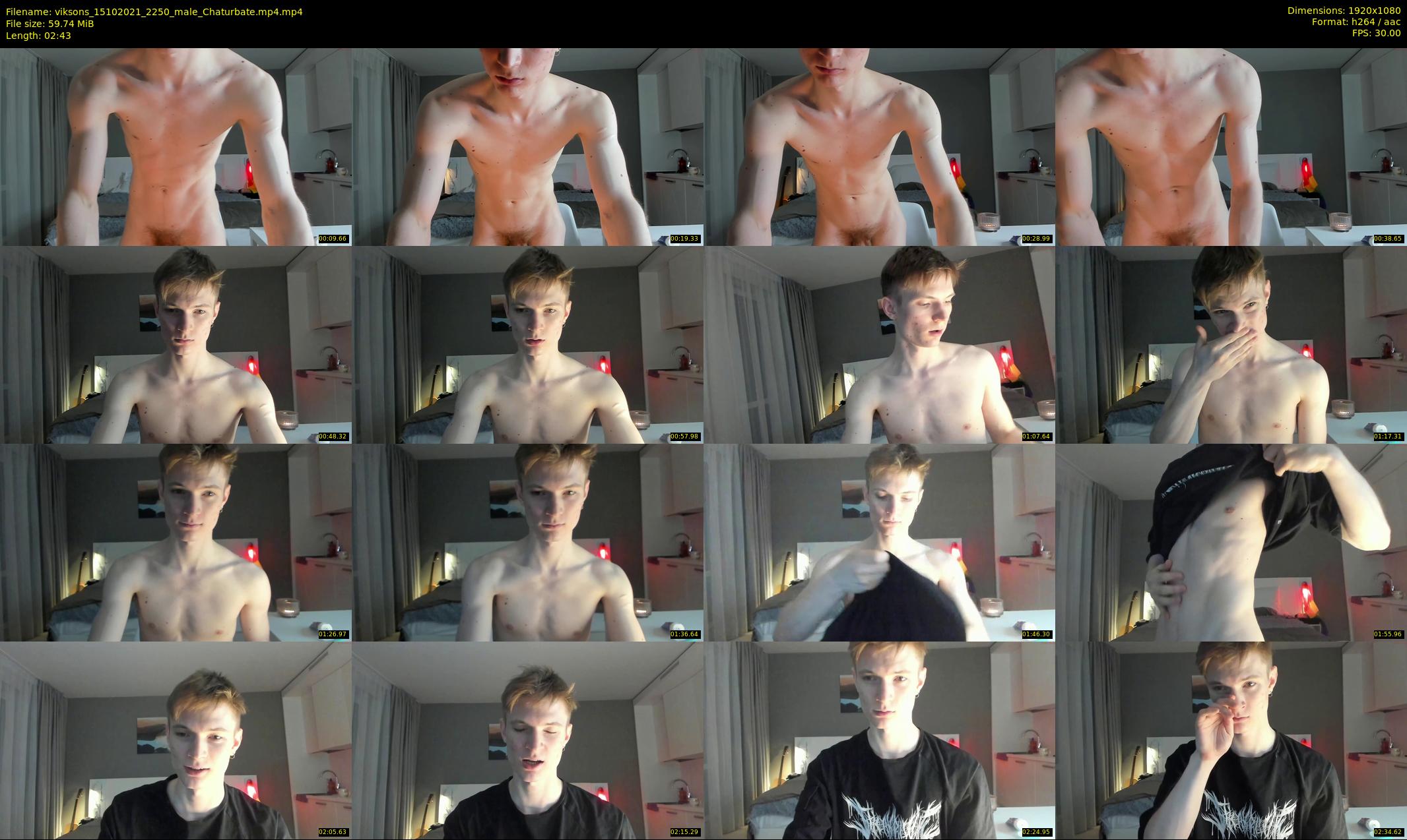 viksons — 3 minute Chaturbate male cam show recording, 1080p, Oct 15, 2021