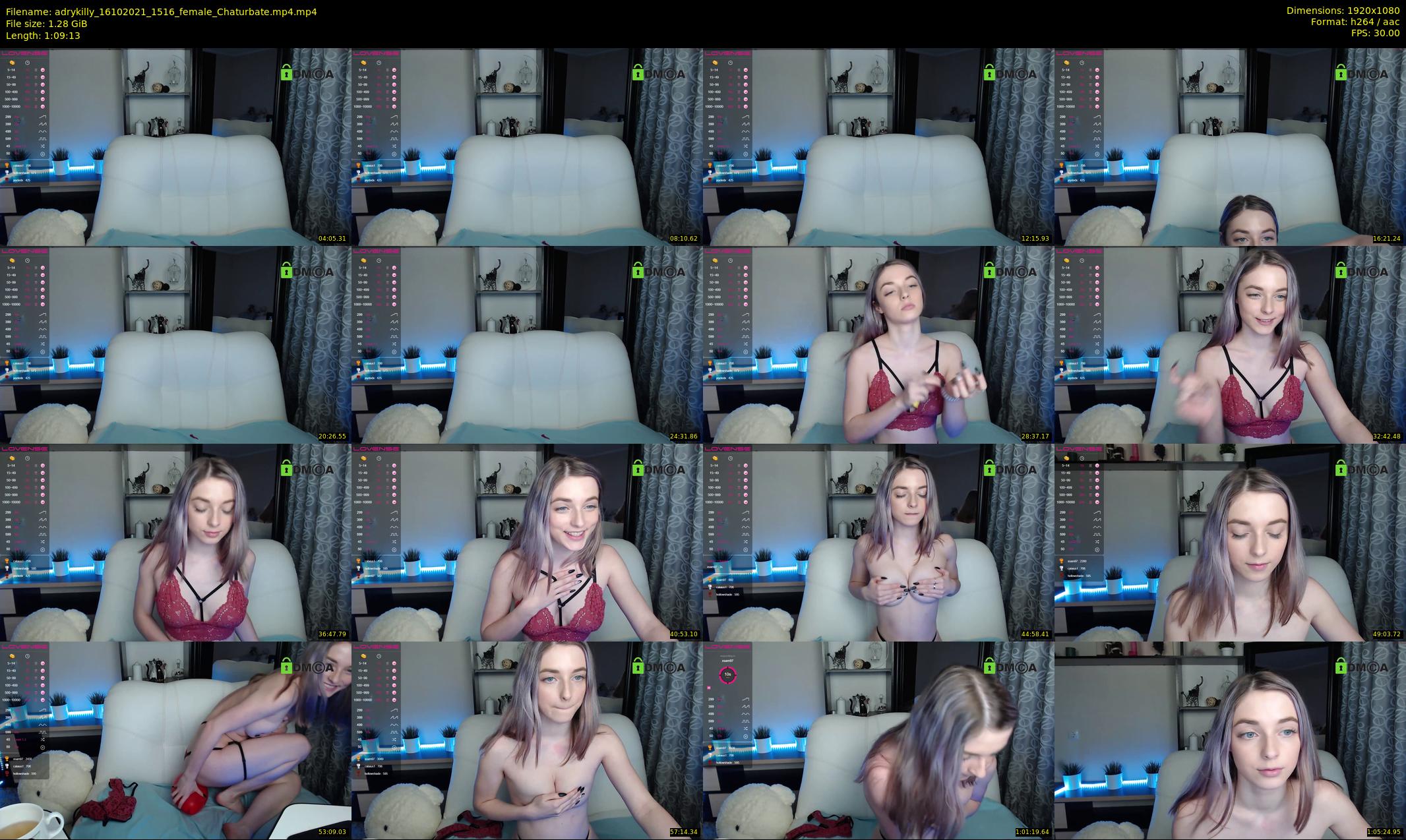 adrykilly — 70 minute Chaturbate female cam show recording, 1080p, Oct 16, 2021