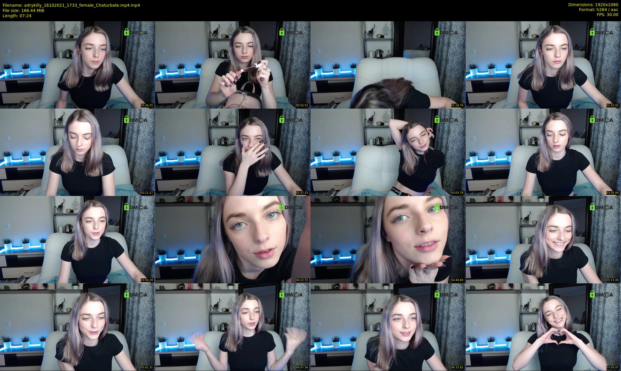 adrykilly — 8 minute Chaturbate female cam show recording, 1080p, Oct 16, 2021