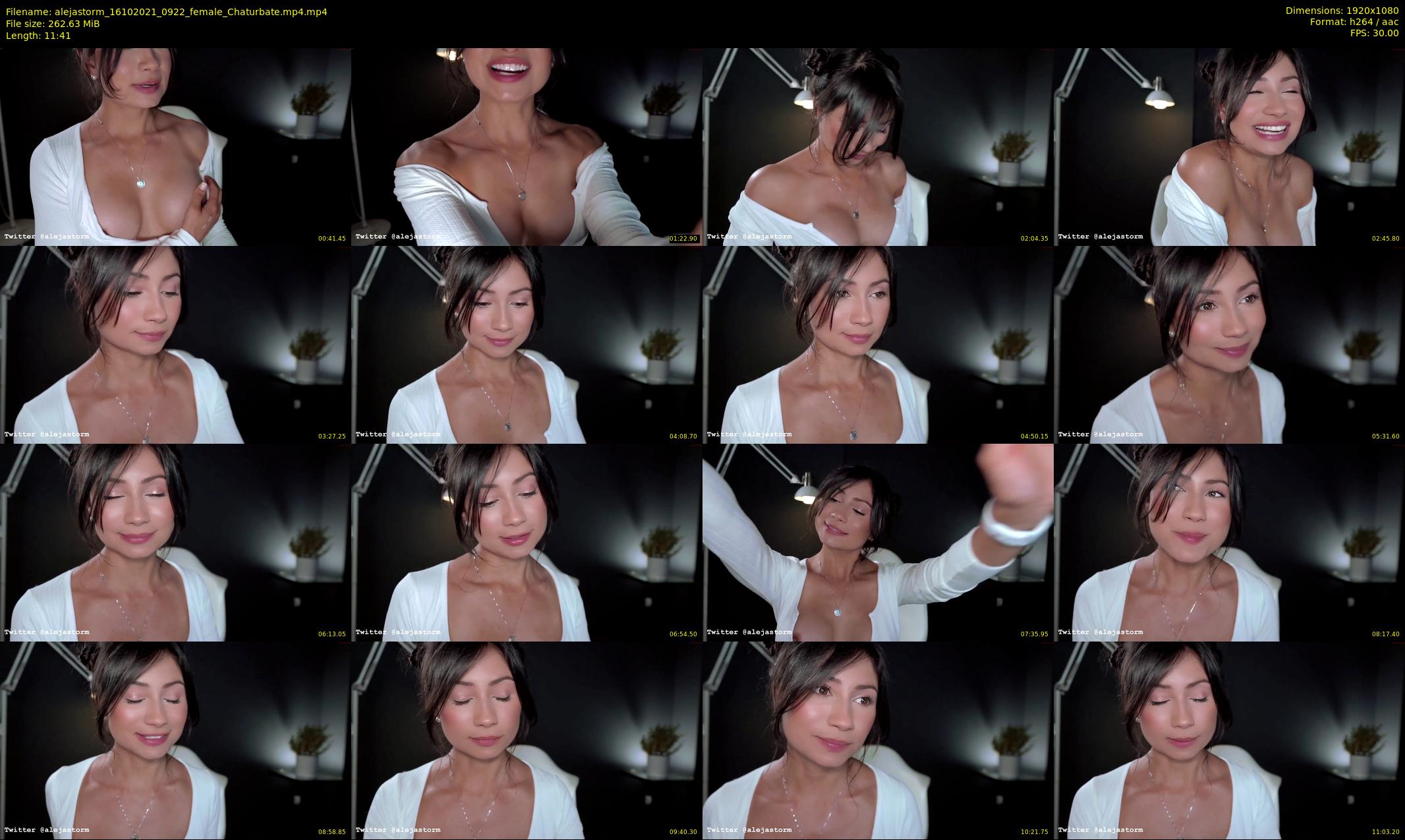 alejastorm — 12 minute Chaturbate female cam show recording, 1080p, Oct 16, 2021