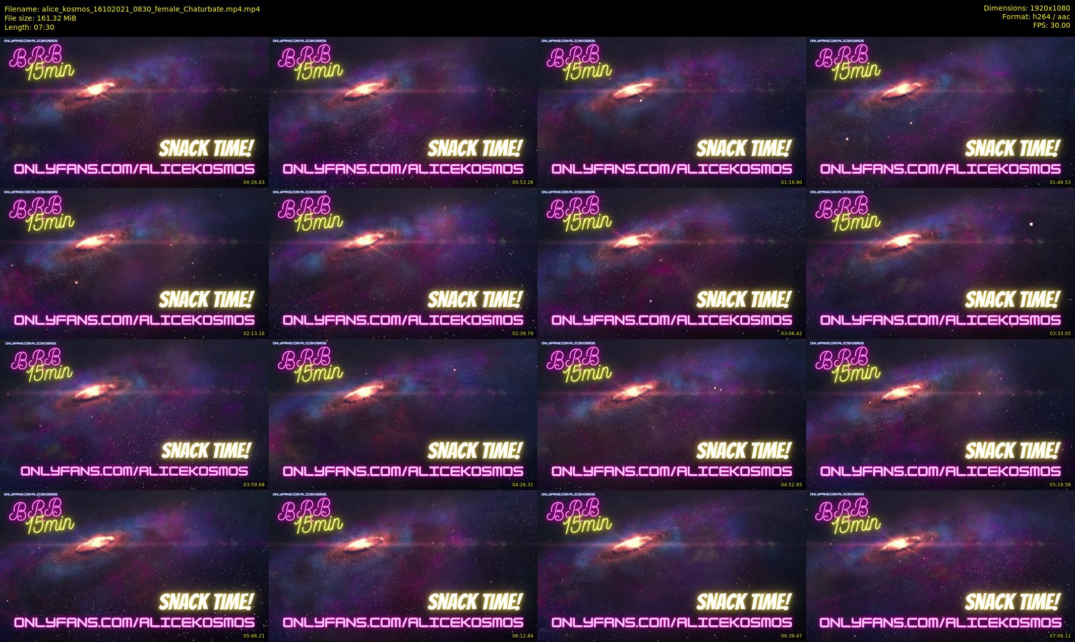 alice_kosmos — 8 minute Chaturbate female cam show recording, 1080p, Oct 16, 2021