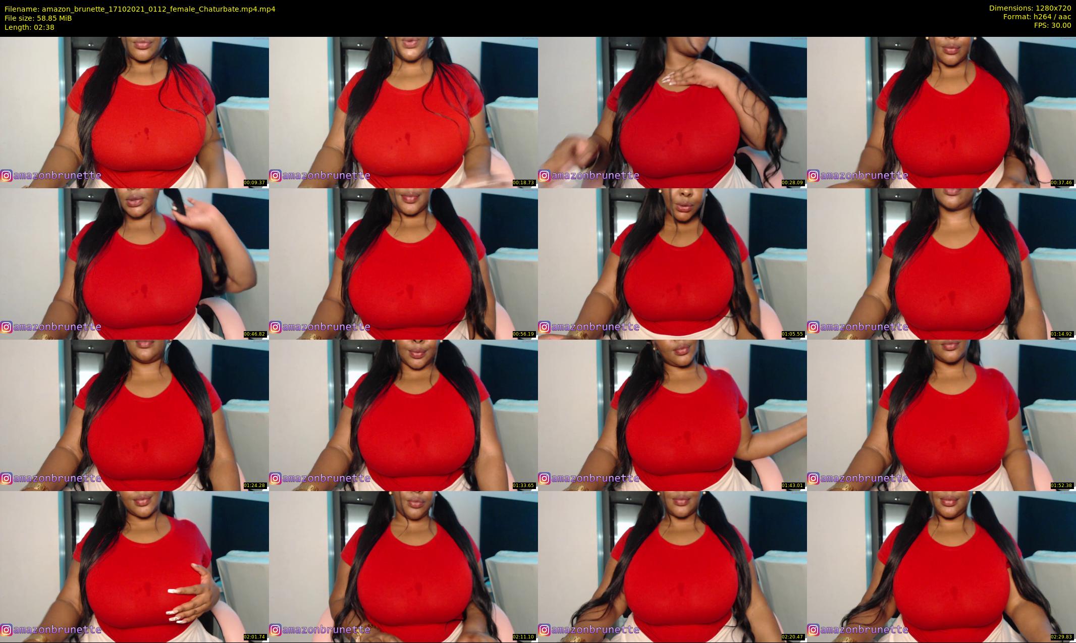 amazon_brunette — 3 minute Chaturbate female cam show recording, 720p, Oct 17, 2021
