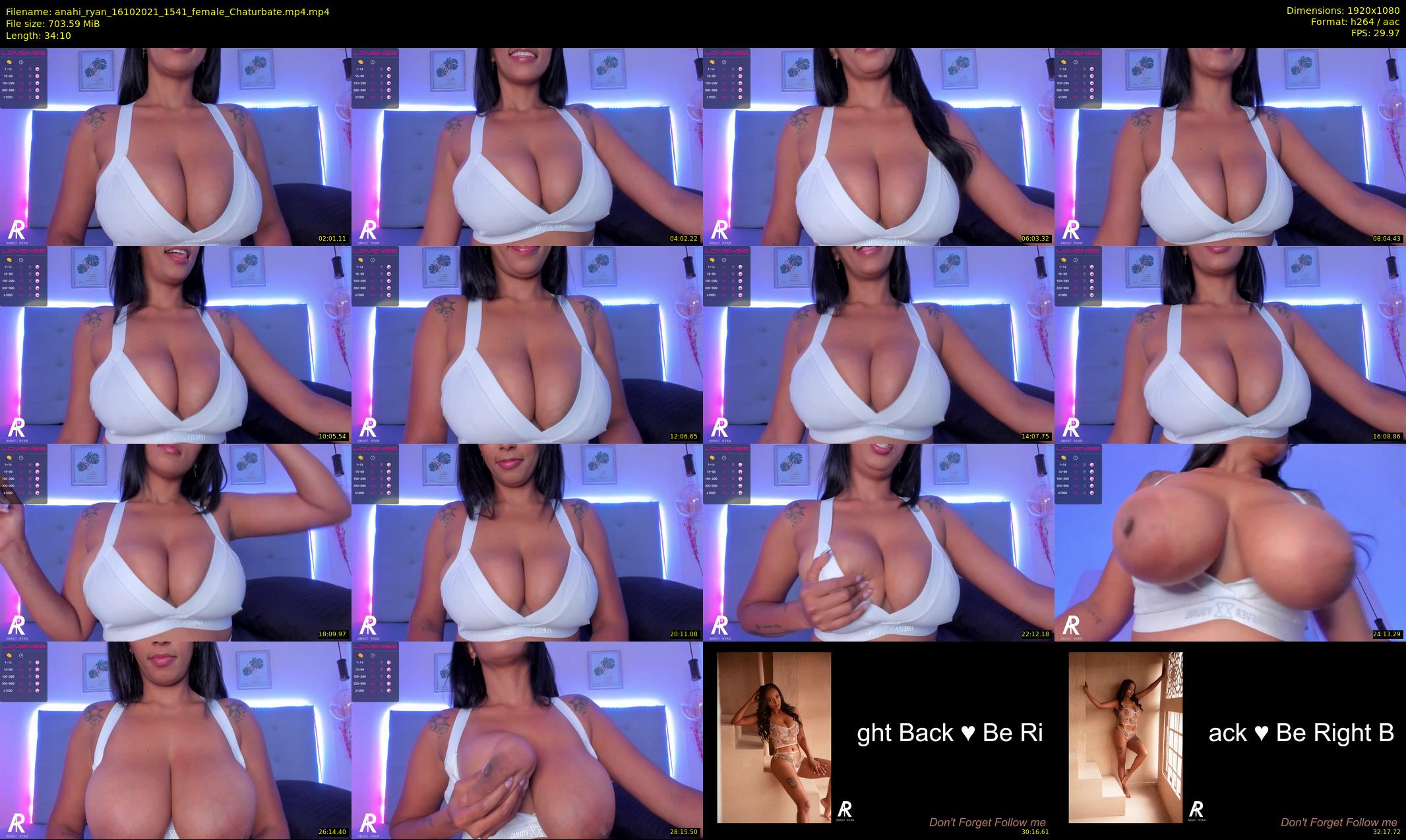anahi_ryan — 35 minute Chaturbate female cam show recording, 1080p, Oct 16, 2021