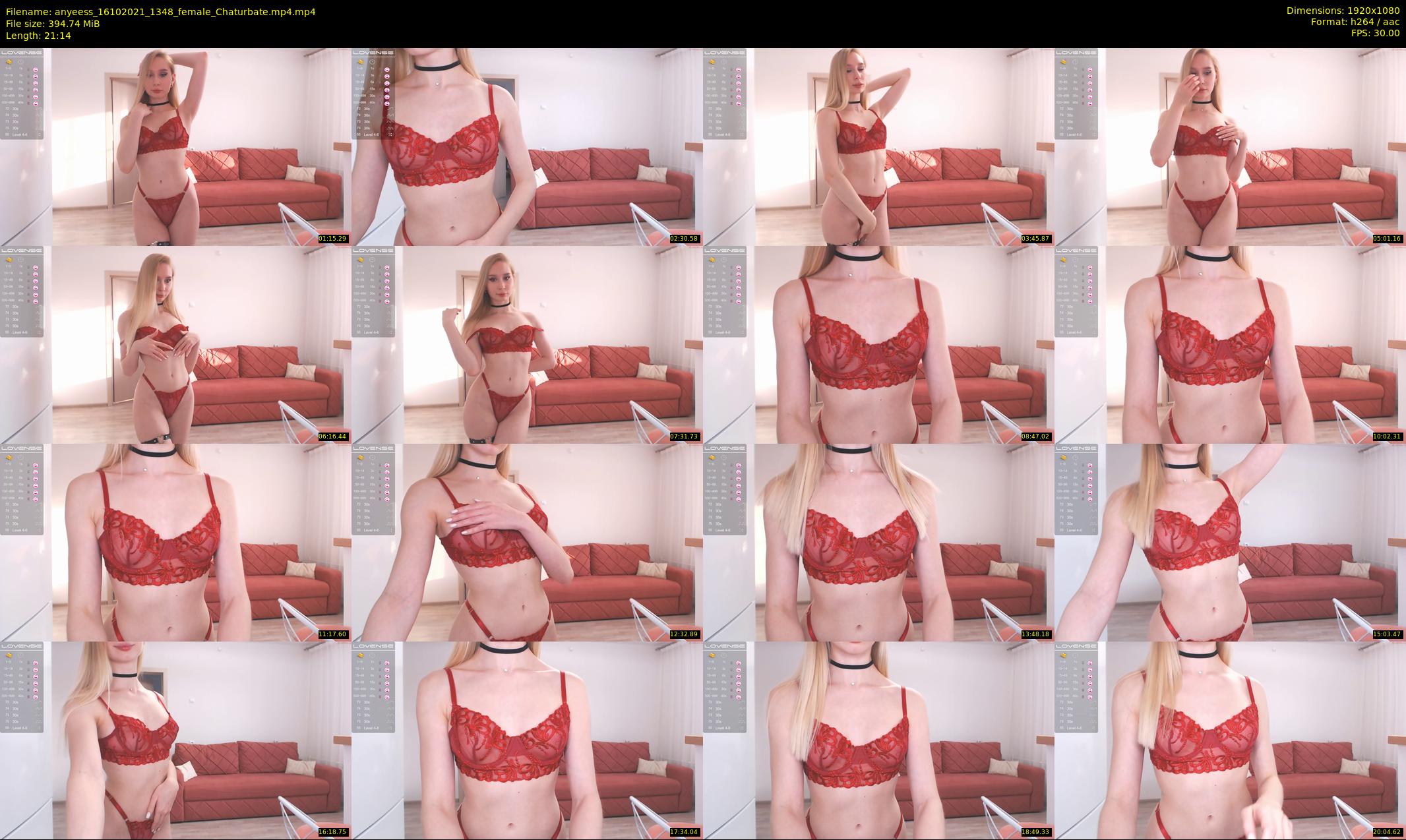 anyeess — 22 minute Chaturbate female cam show recording, 1080p, Oct 16, 2021