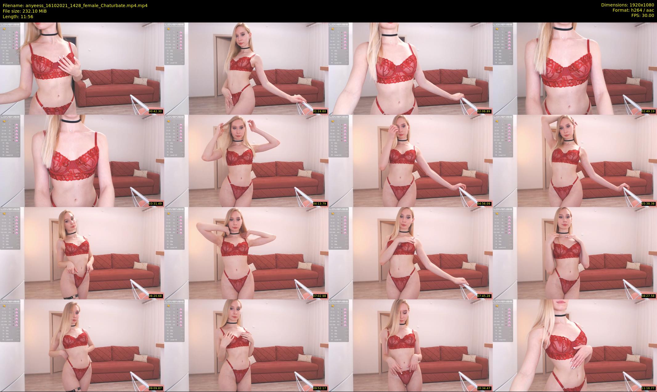 anyeess — 12 minute Chaturbate female cam show recording, 1080p, Oct 16, 2021