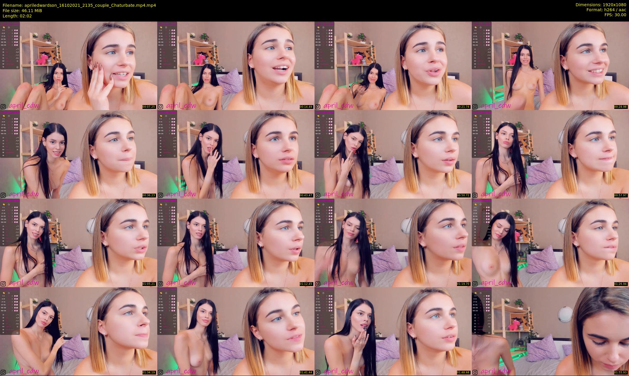 apriledwardson — 3 minute Chaturbate couple cam show recording, 1080p, Oct 16, 2021
