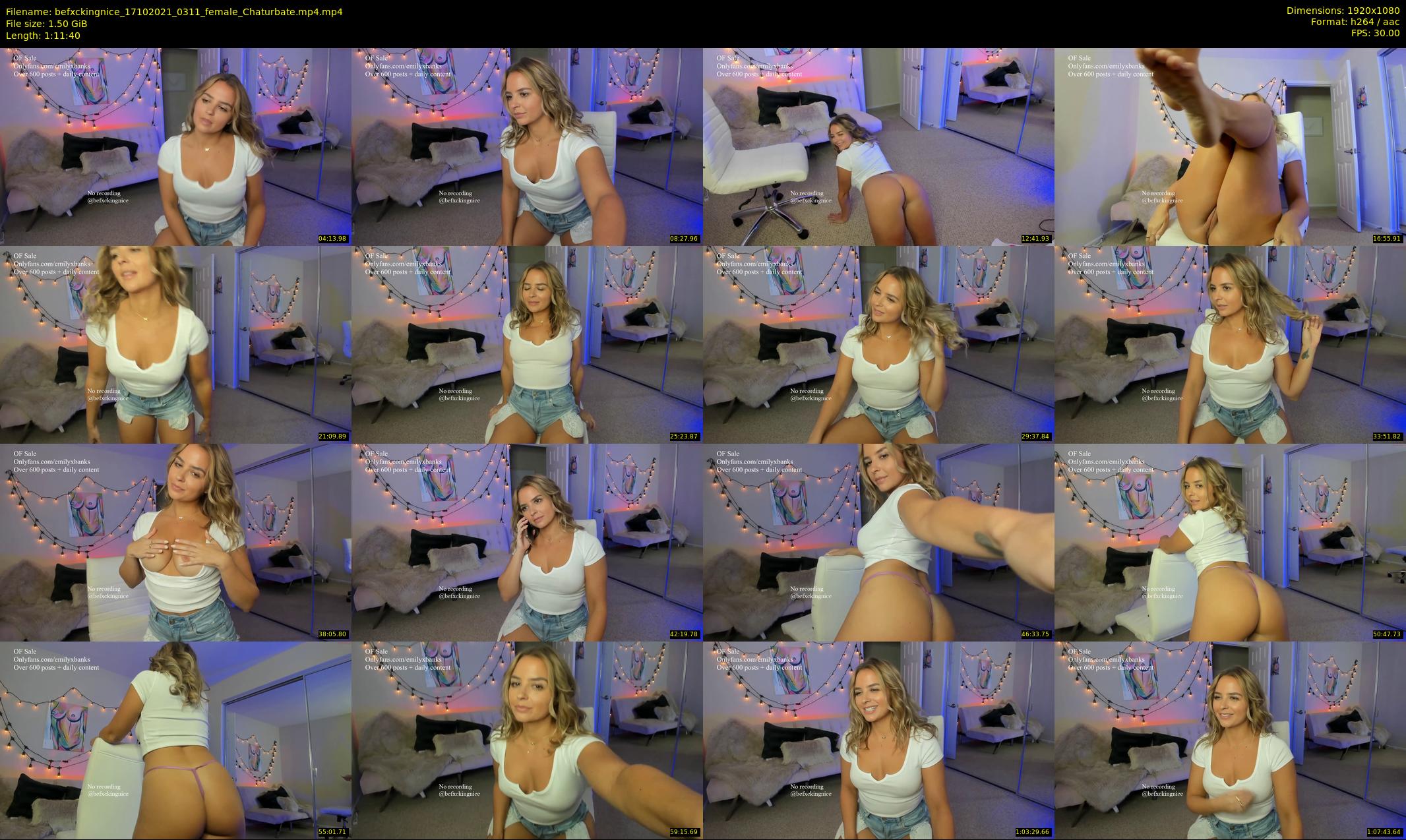 befxckingnice — 72 minute Chaturbate female cam show recording, 1080p, Oct 17, 2021