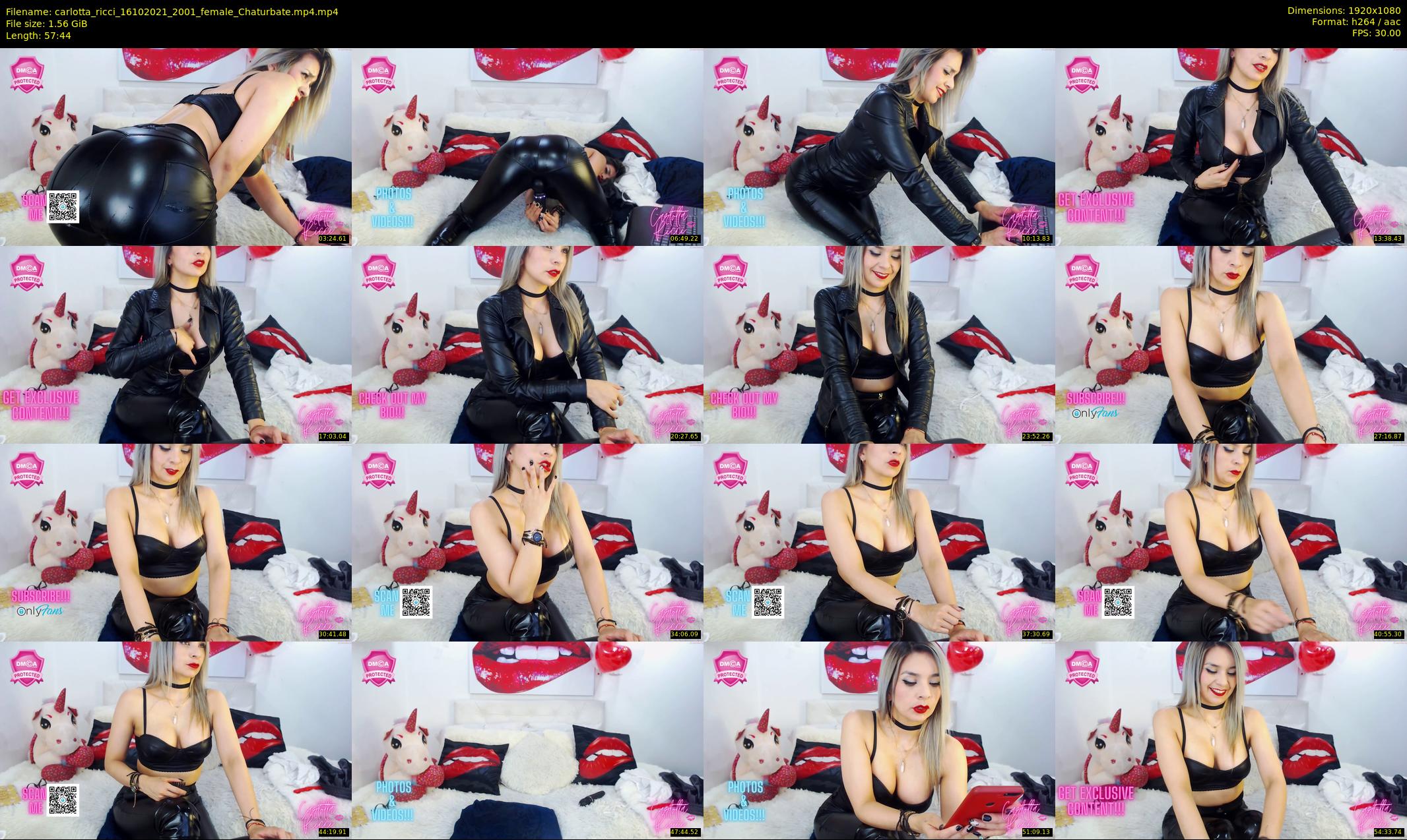 carlotta_ricci — 58 minute Chaturbate female cam show recording, 1080p, Oct 16, 2021