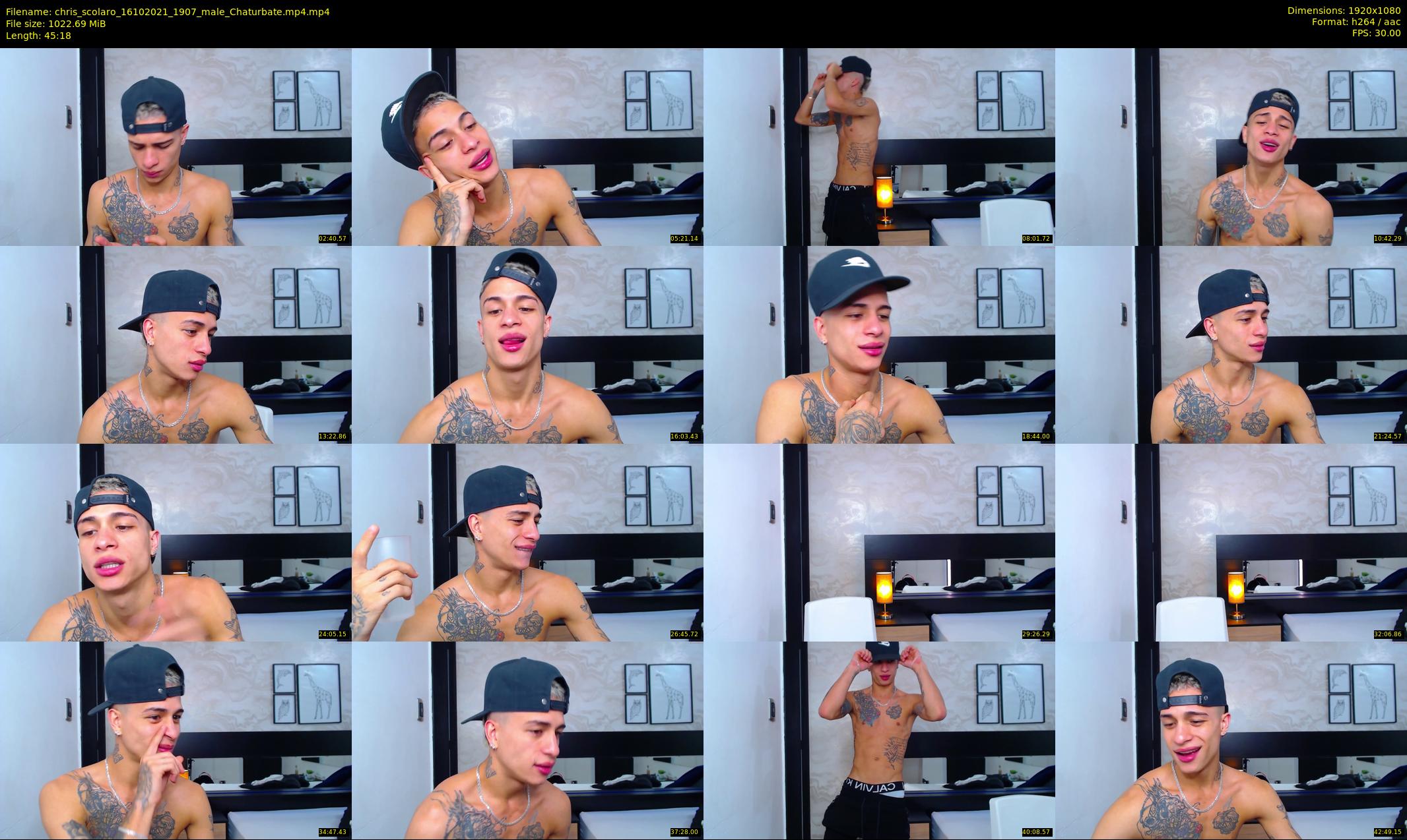 chris_scolaro — 46 minute Chaturbate male cam show recording, 1080p, Oct 16, 2021