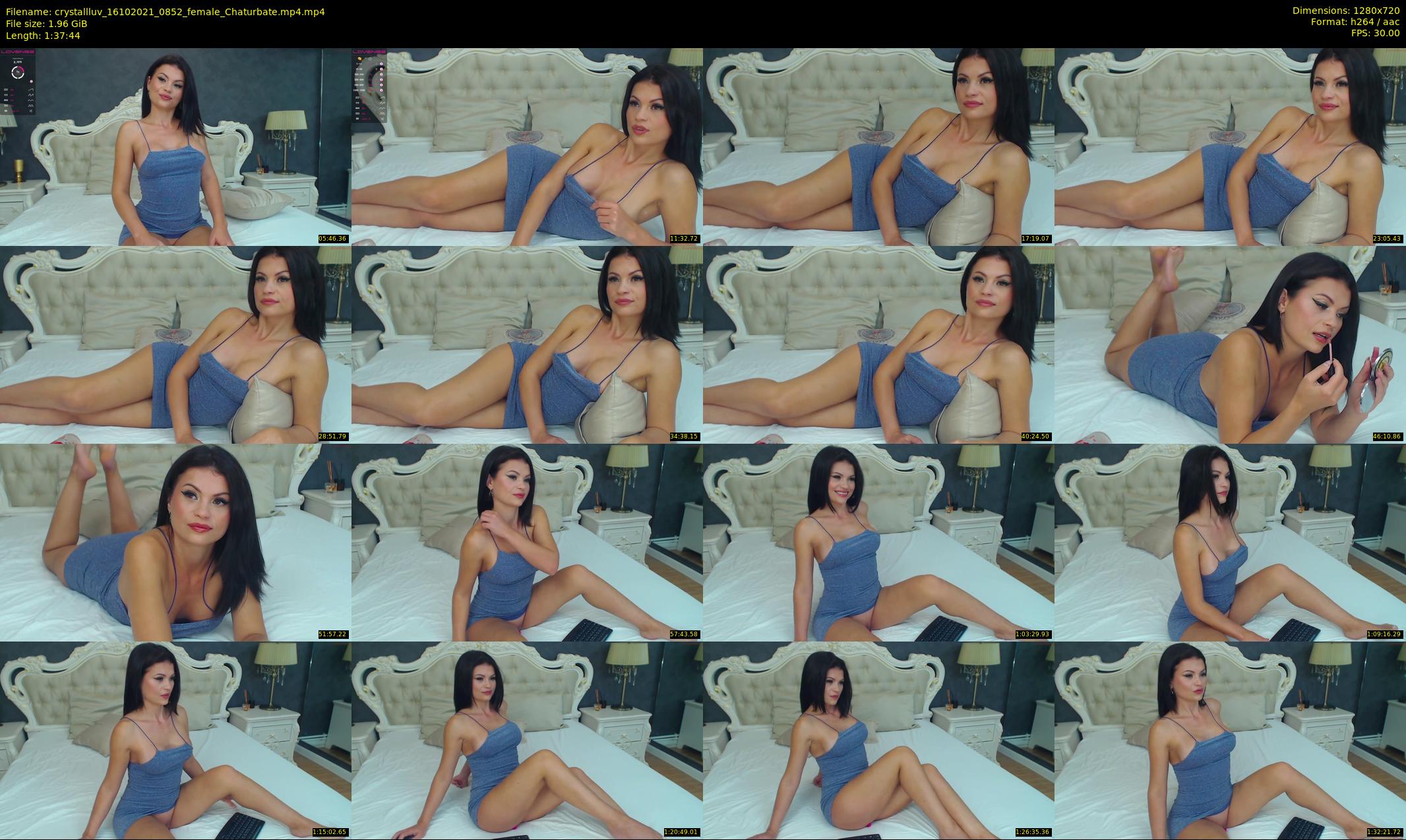 crystallluv — 98 minute Chaturbate female cam show recording, 720p, Oct 16, 2021