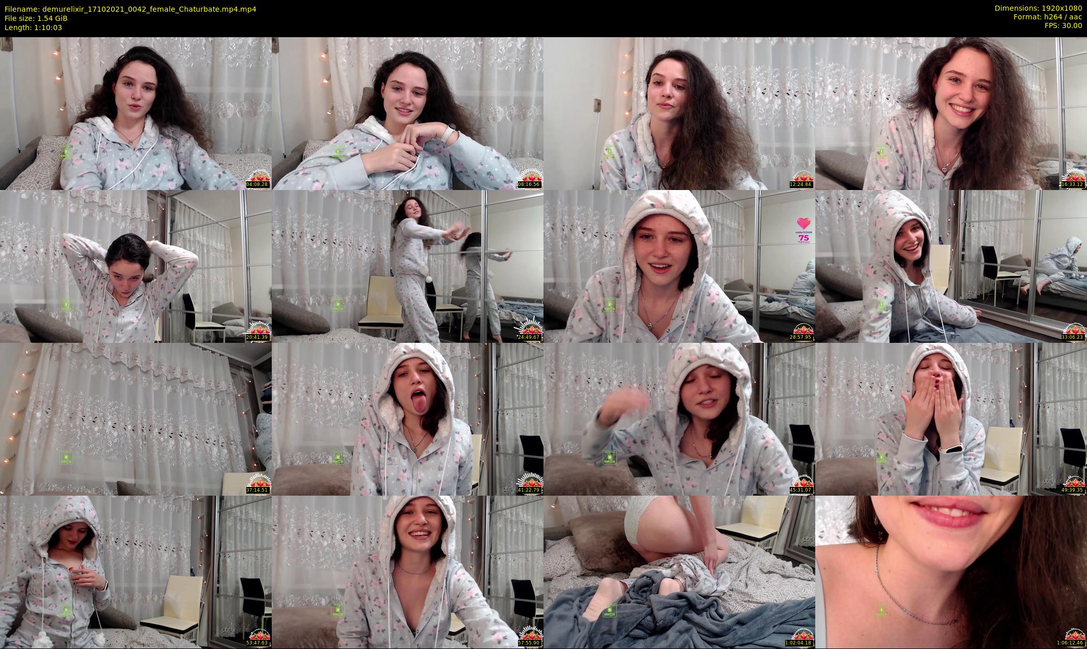 demurelixir — 71 minute Chaturbate female cam show recording, 1080p, Oct 17, 2021