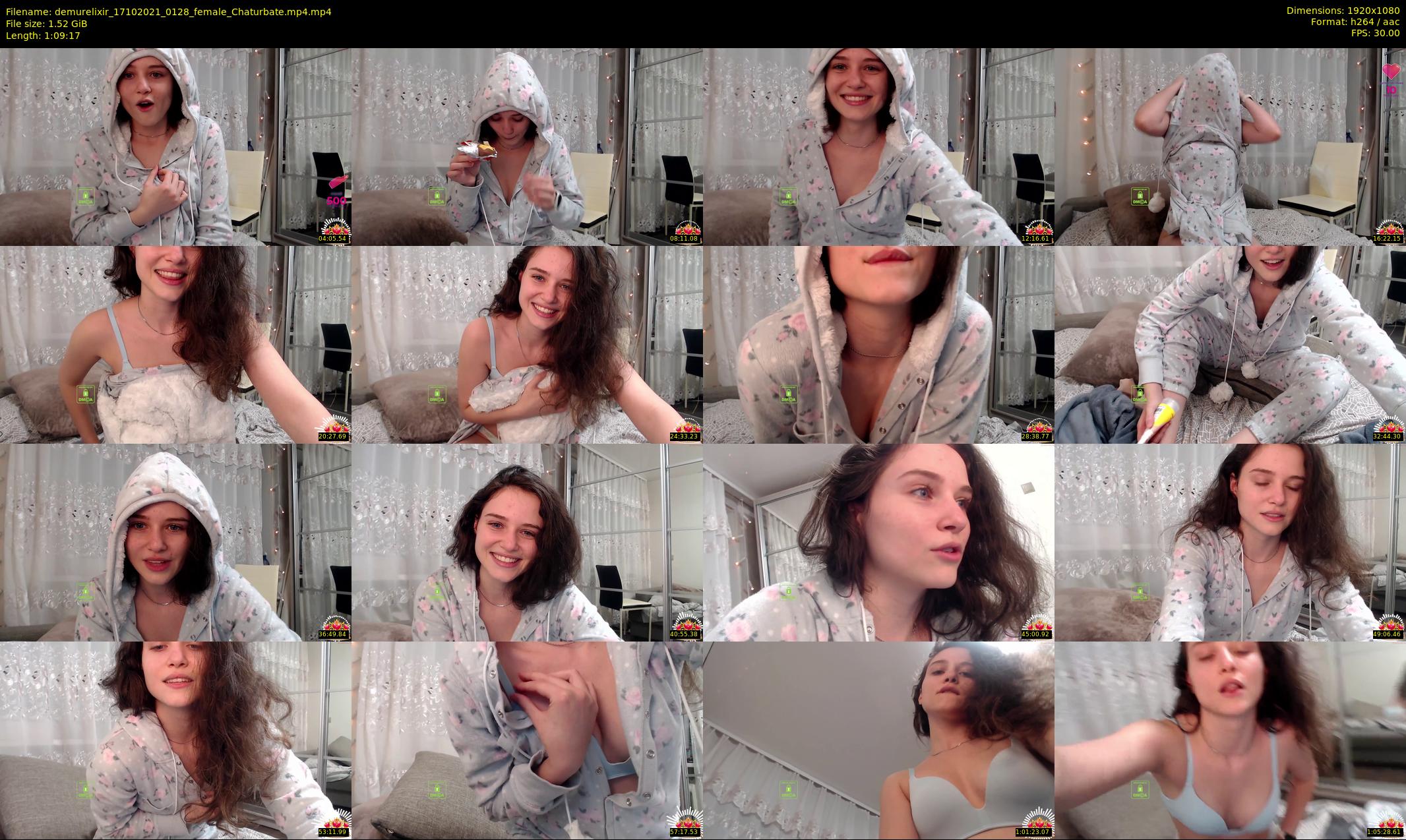 demurelixir — 70 minute Chaturbate female cam show recording, 1080p, Oct 17, 2021
