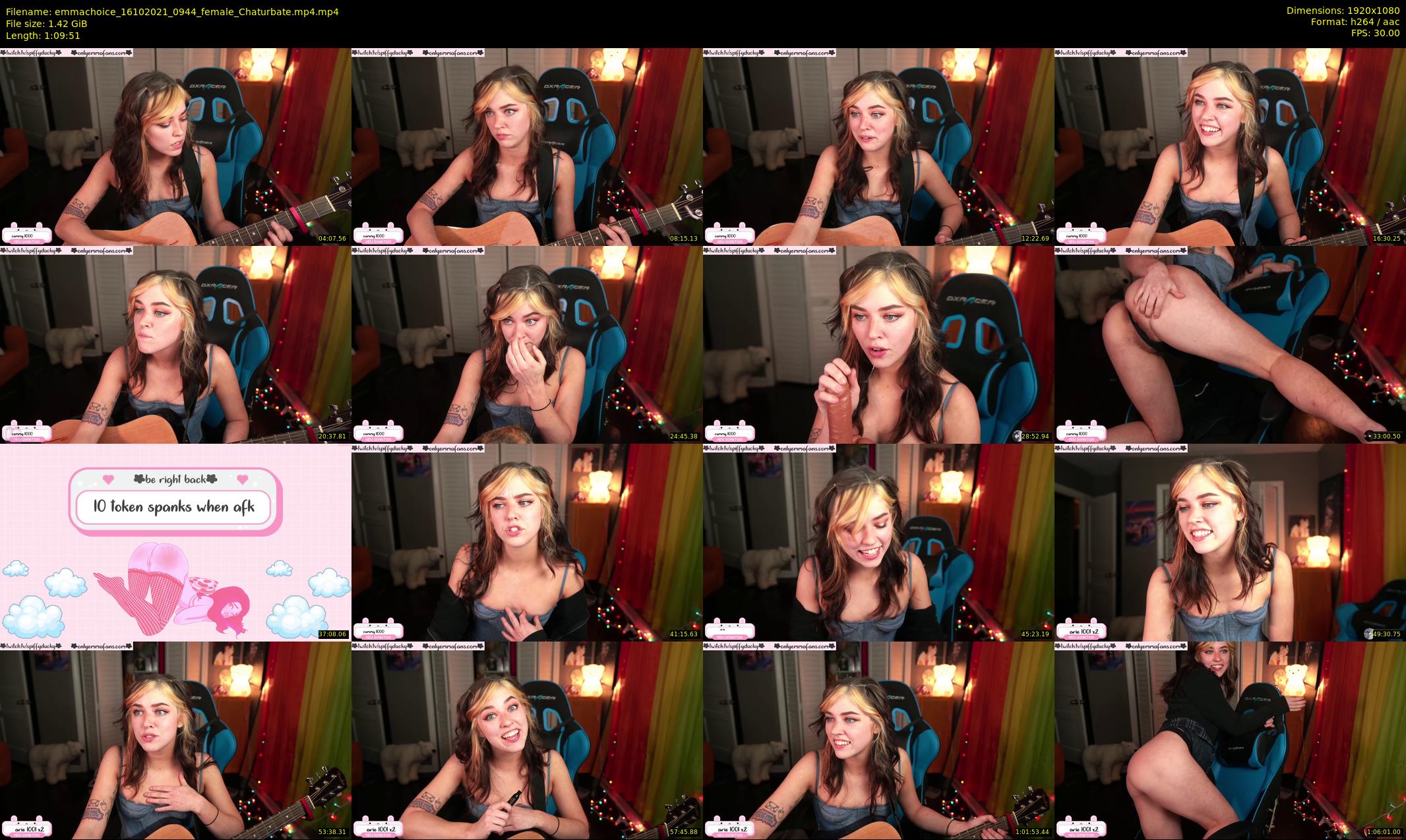 emmachoice — 70 minute Chaturbate female cam show recording, 1080p, Oct 16, 2021
