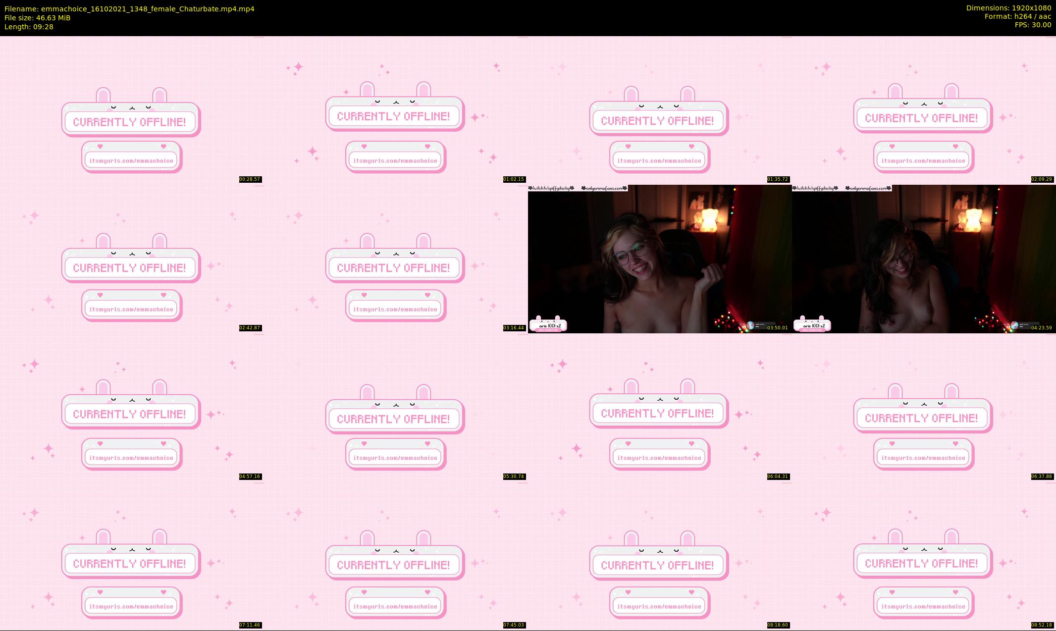 emmachoice — 10 minute Chaturbate female cam show recording, 1080p, Oct 16, 2021